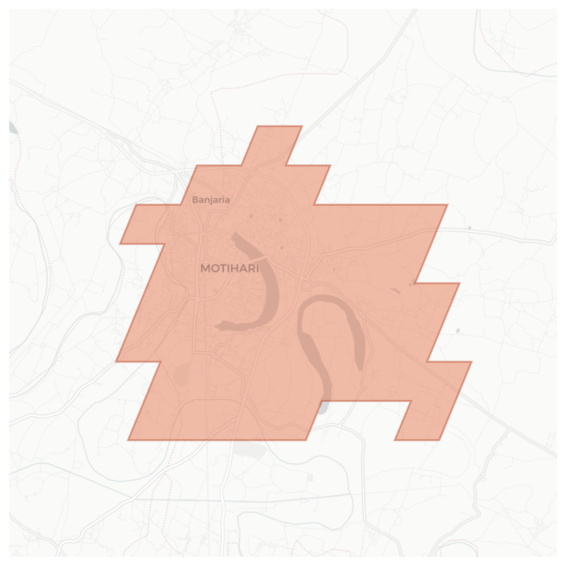 Motihari geographic map