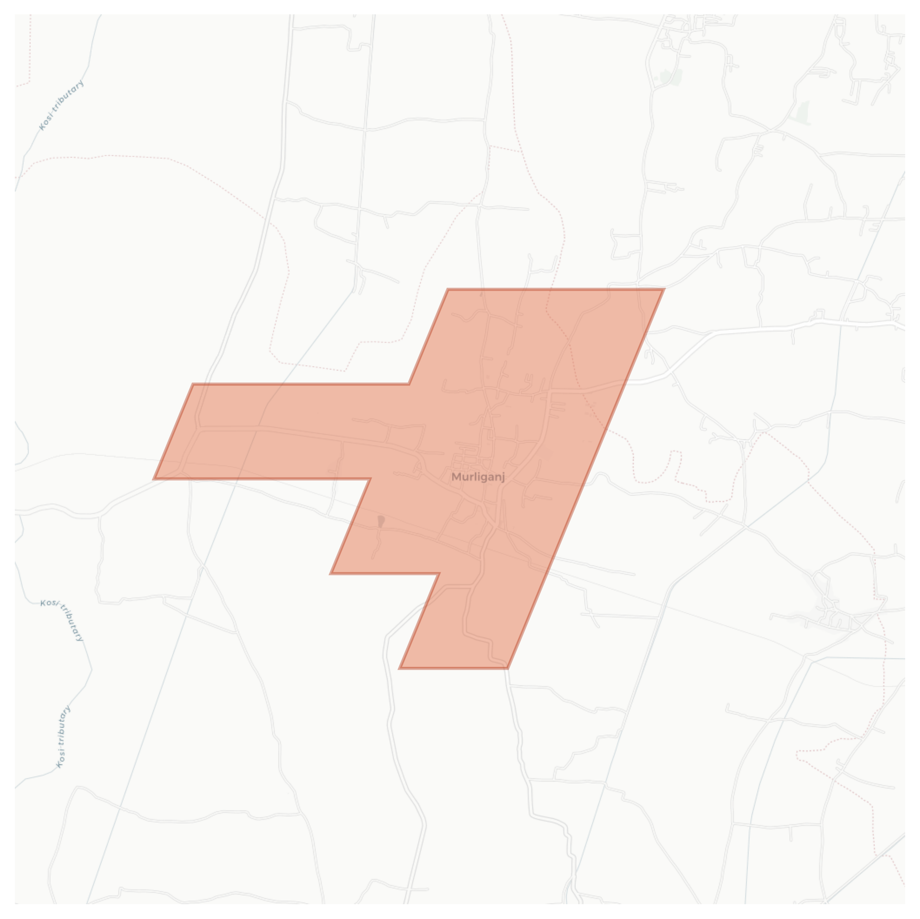 Murliganj geographic map