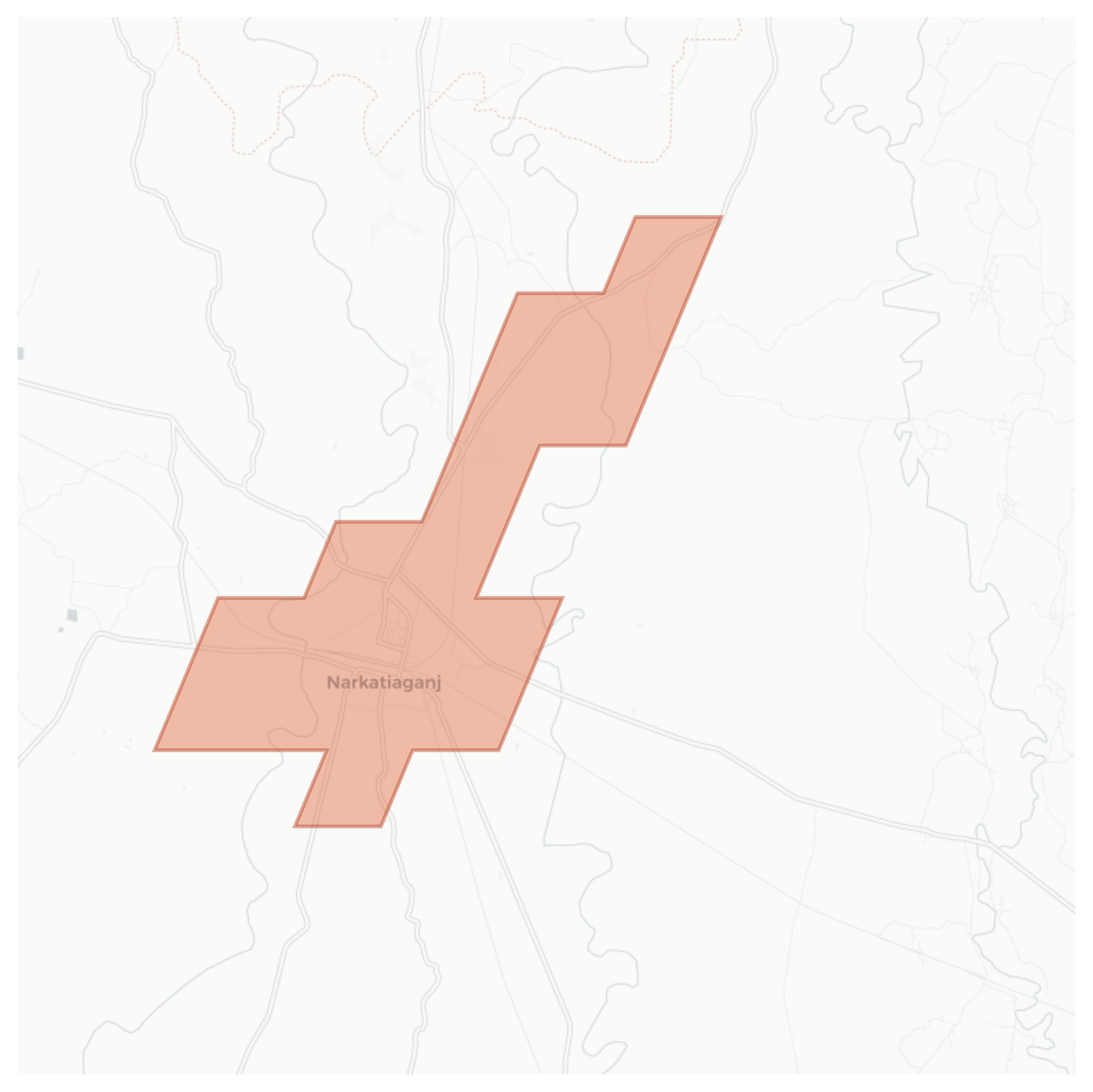 Narkatiaganj geographic map