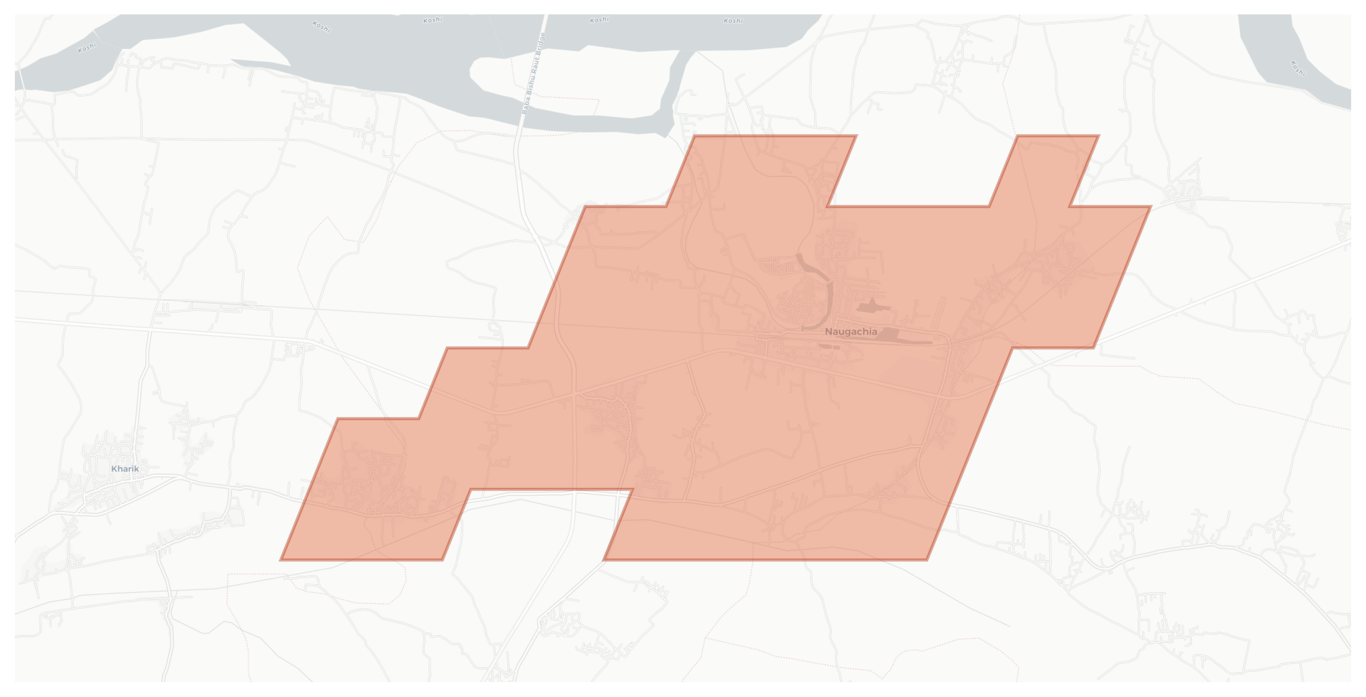 Naugachia geographic map