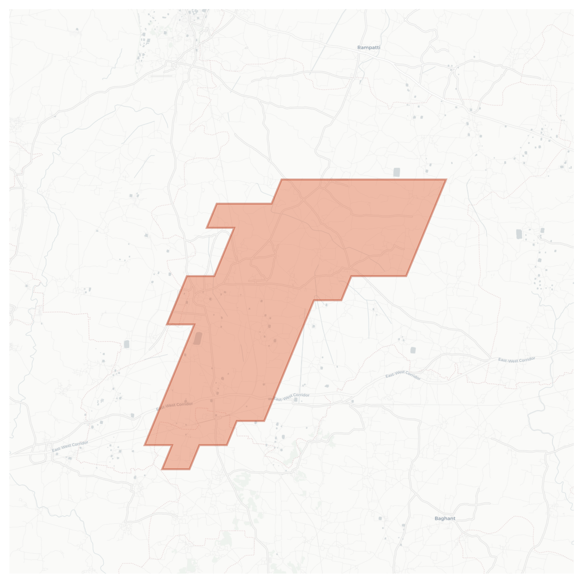 Pandaul geographic map