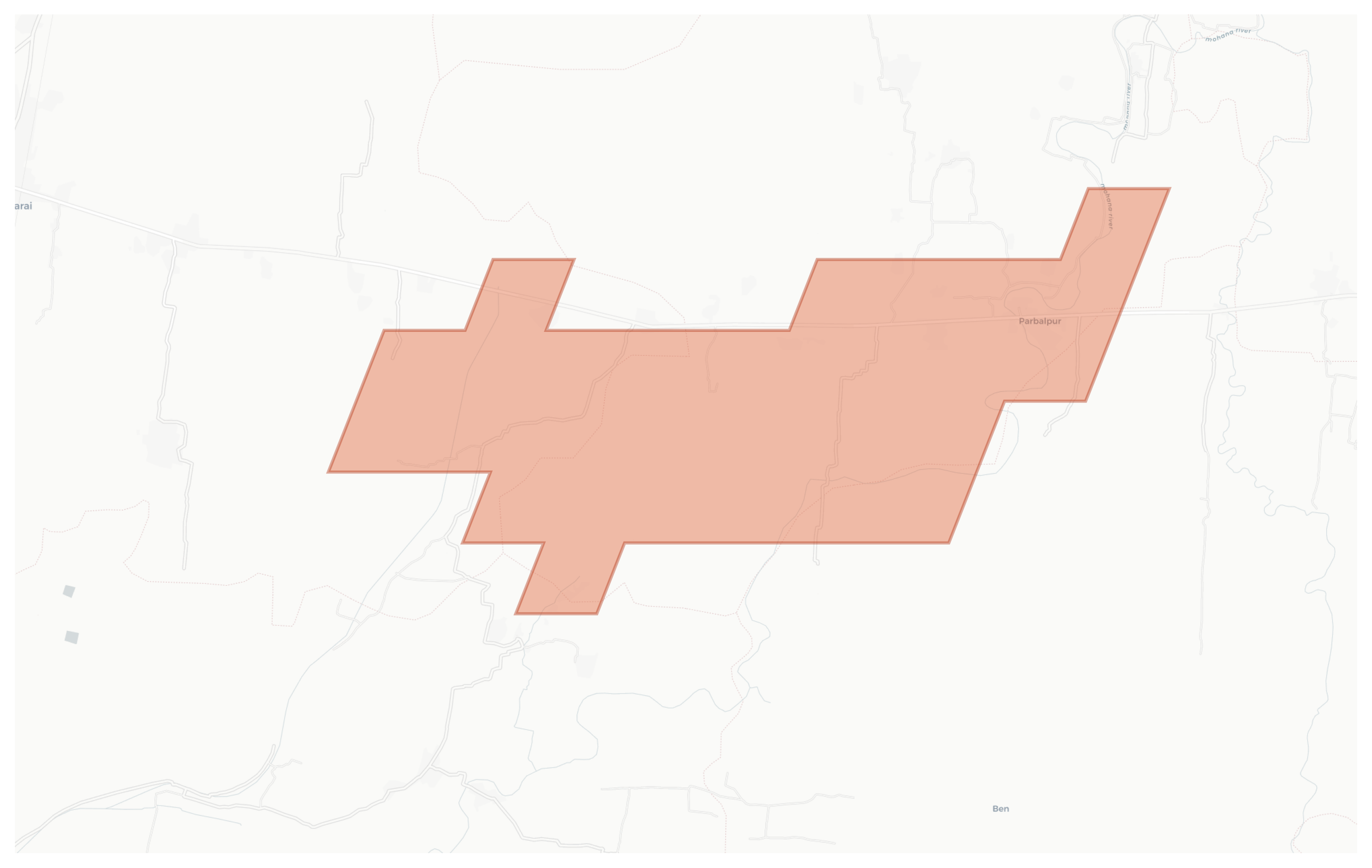 Parbalpur geographic map