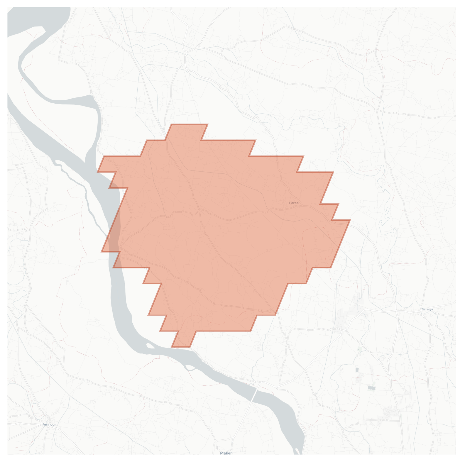 Paroo geographic map