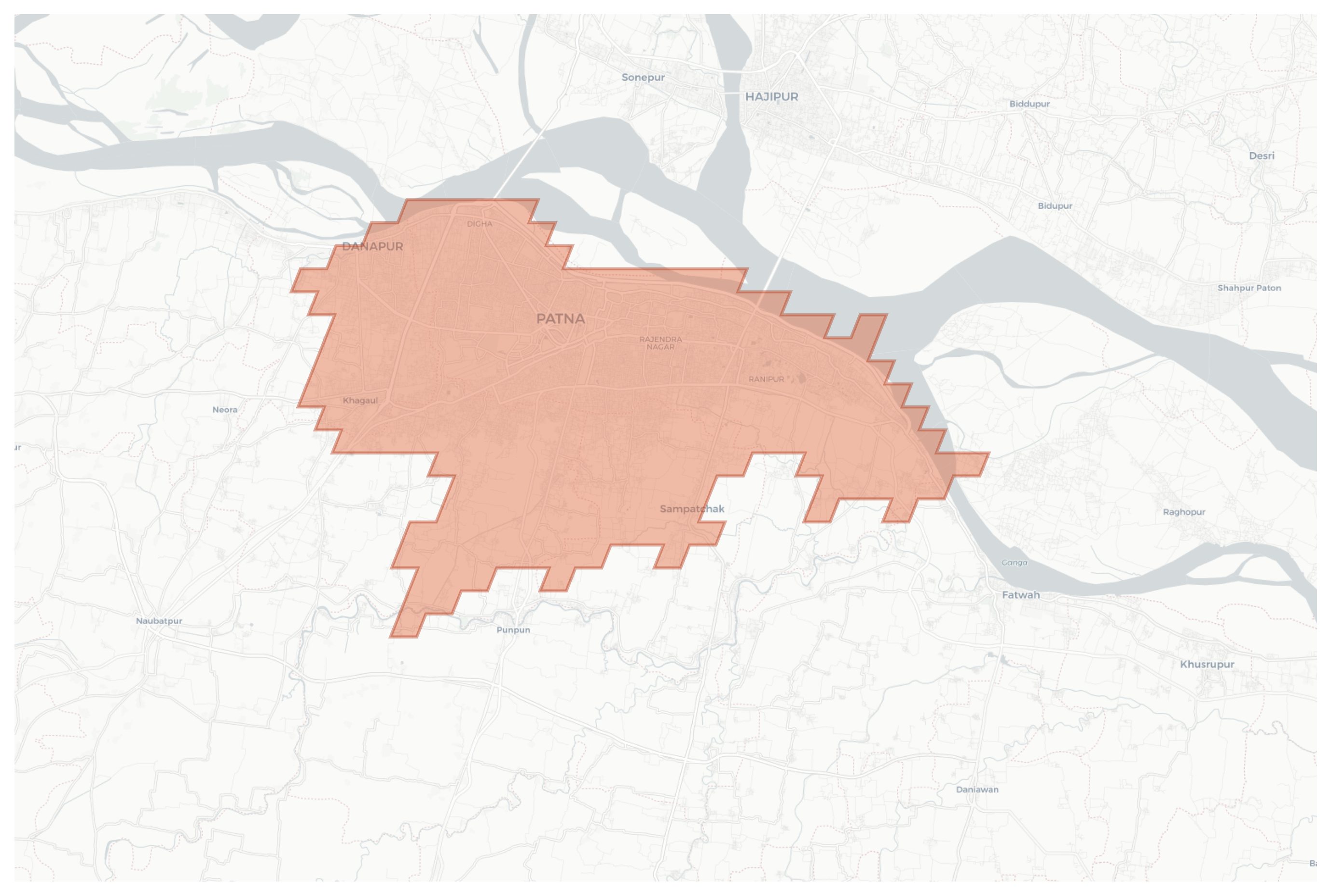 Patna geographic map