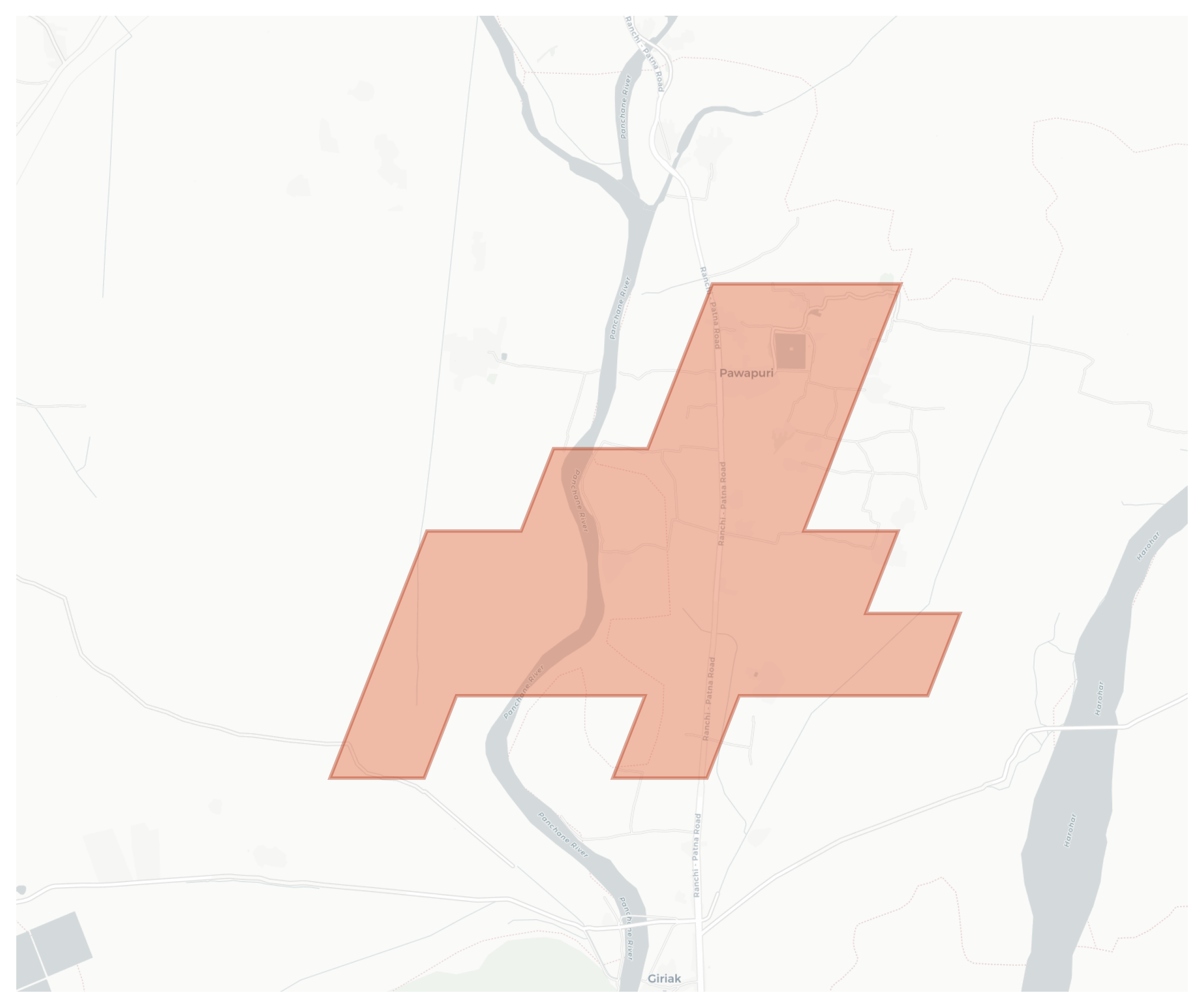 Pawapuri geographic map