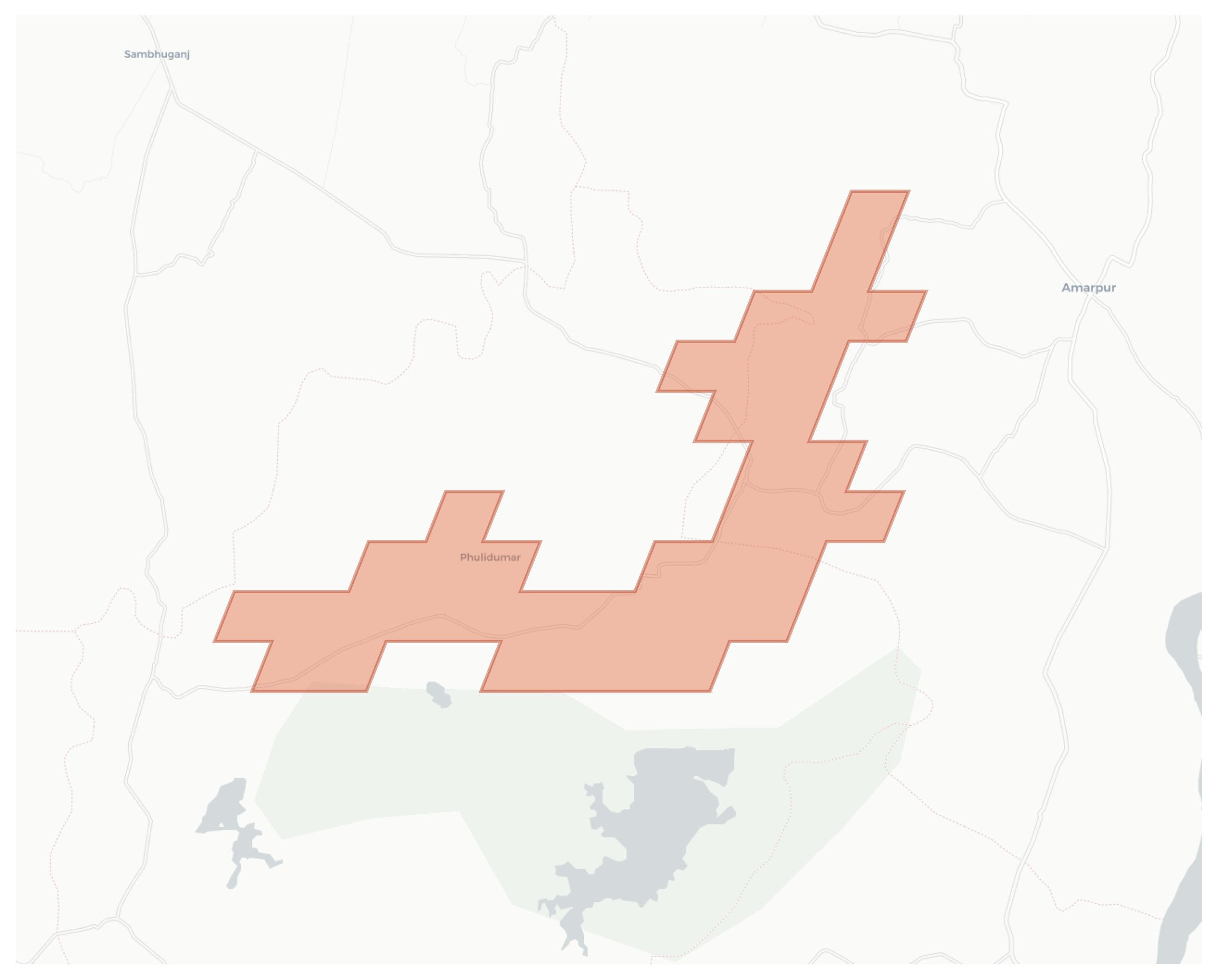 Phulidumar geographic map