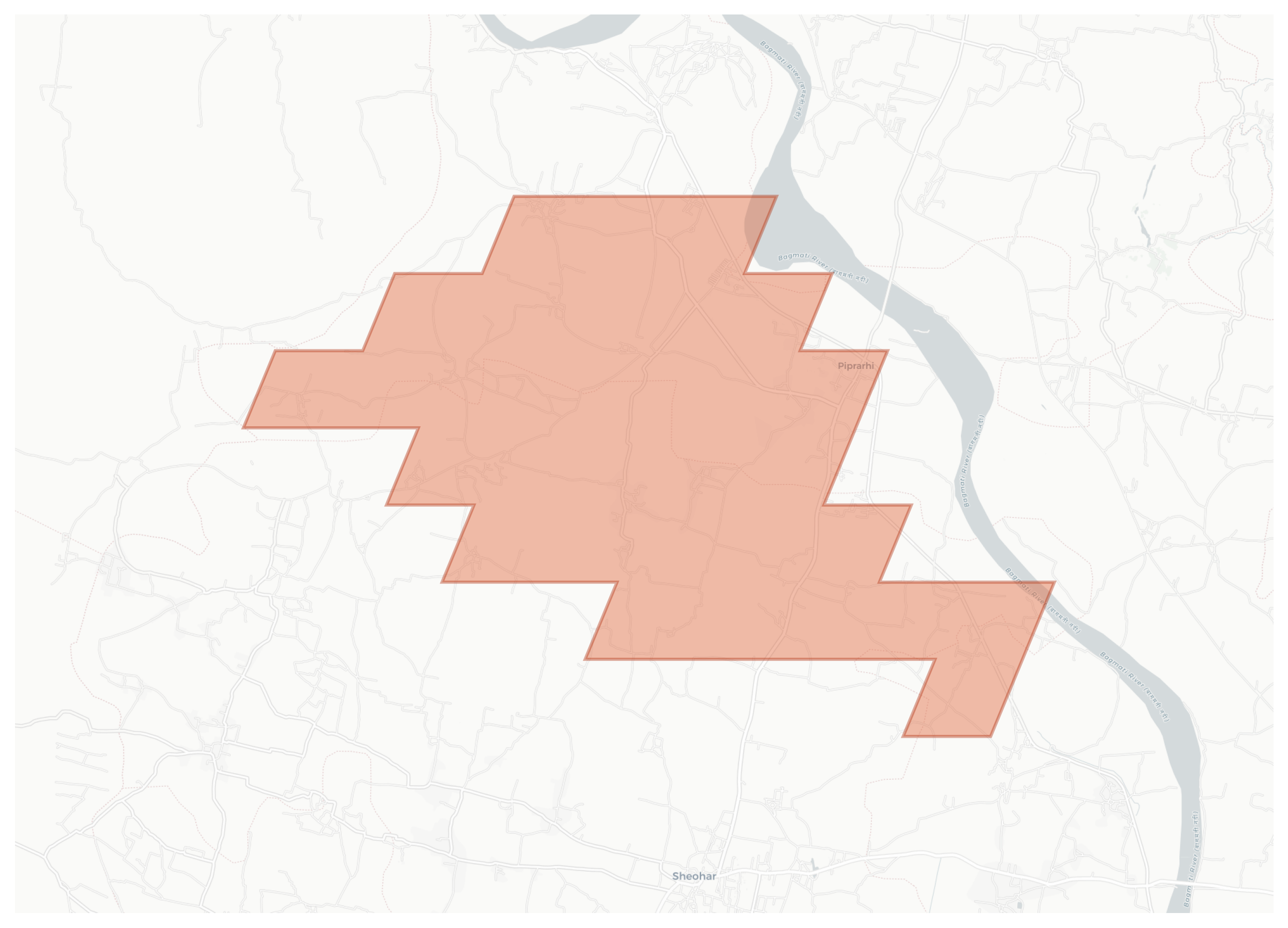 Piprarhi geographic map