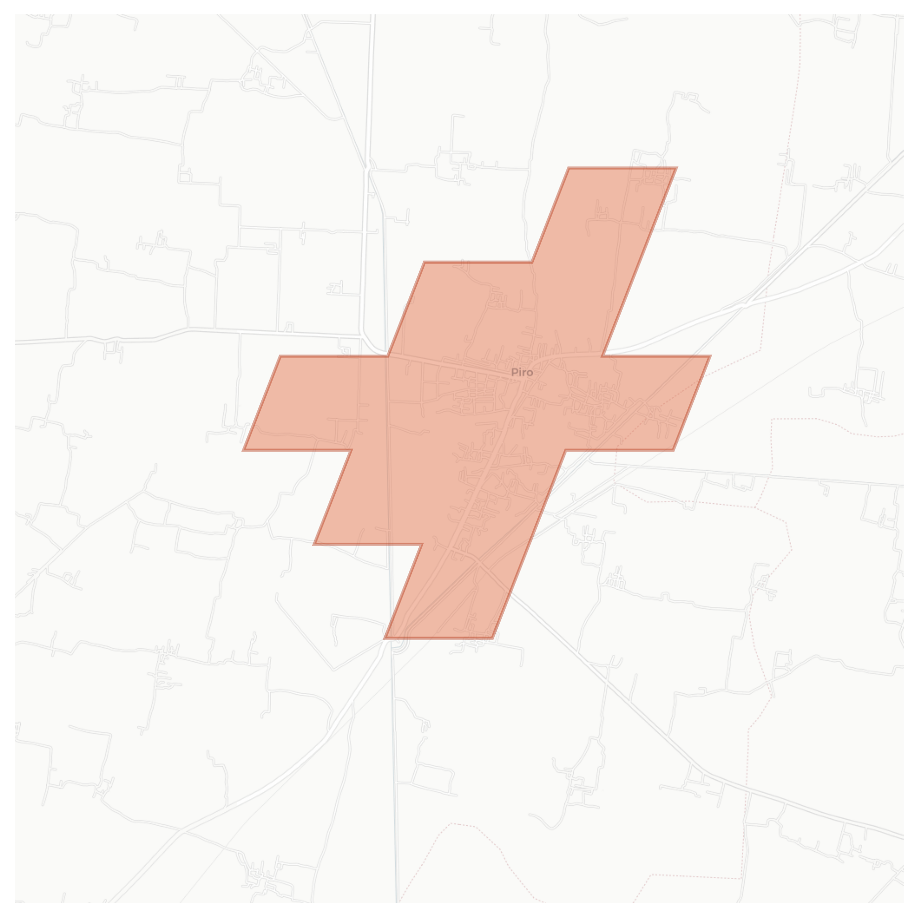 Piro geographic map
