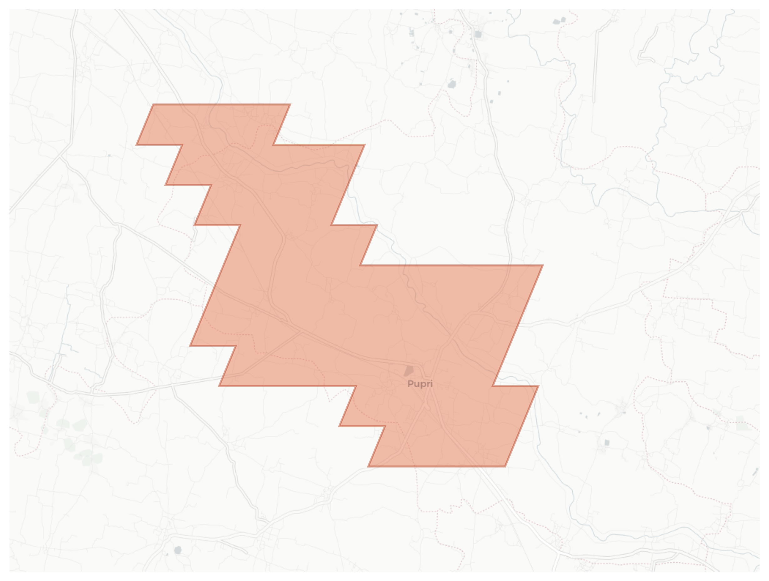 Pupri geographic map