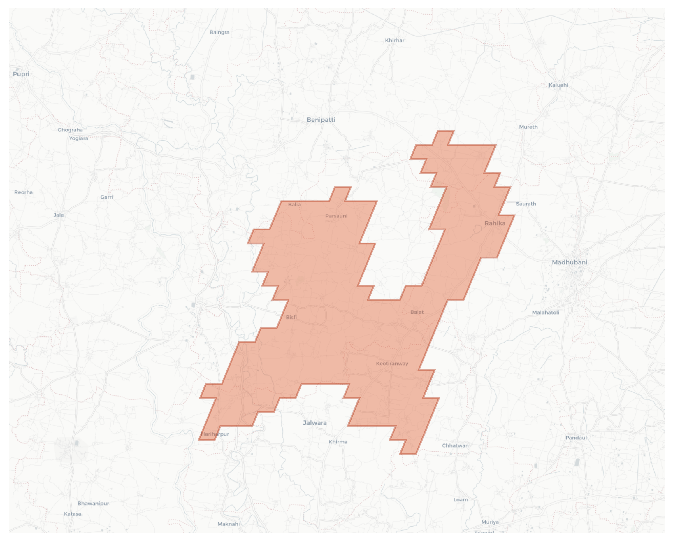 Rahika geographic map