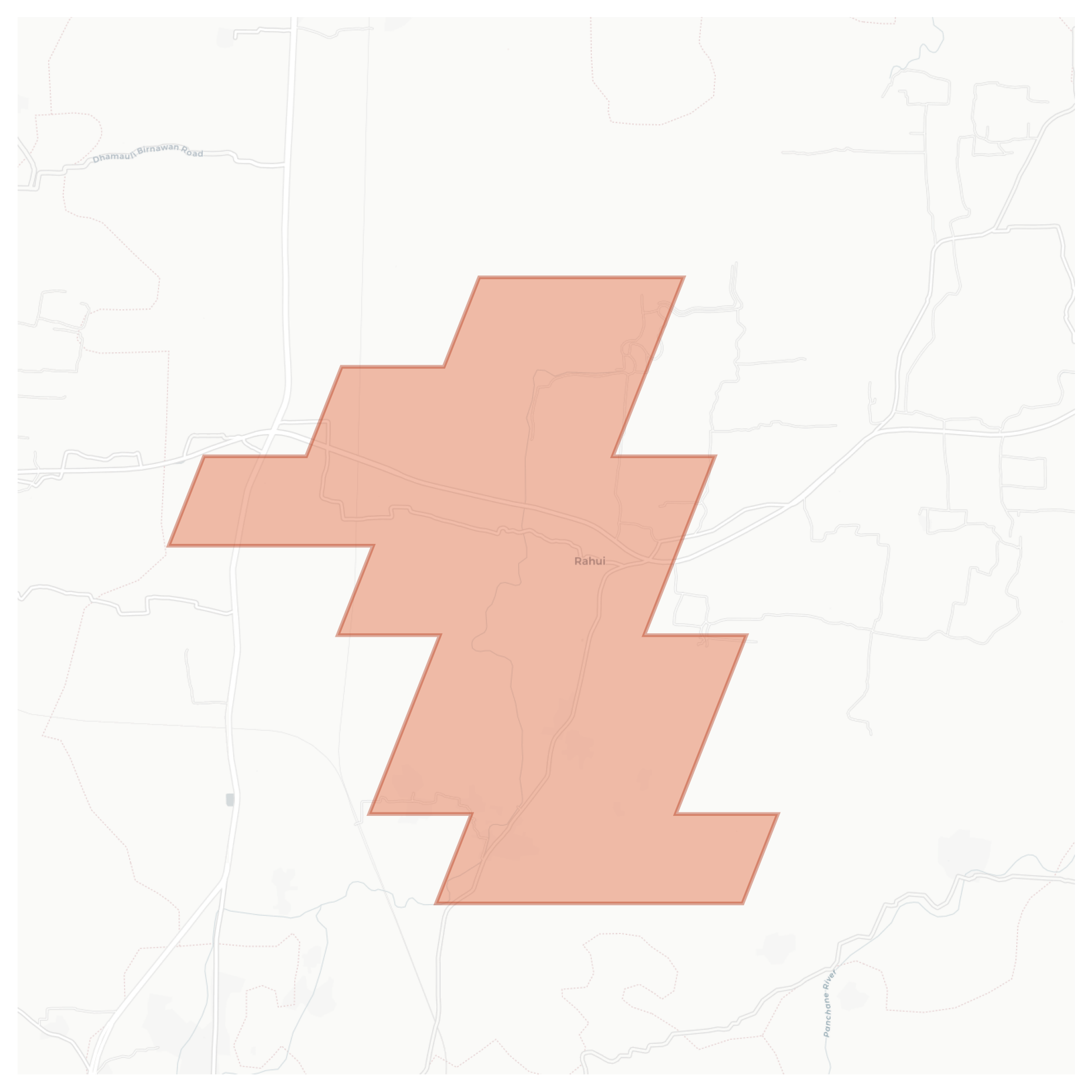 Rahui geographic map