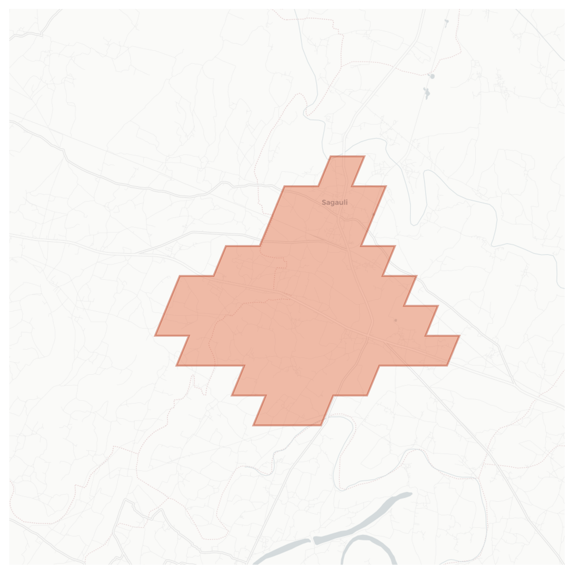 Sagauli geographic map