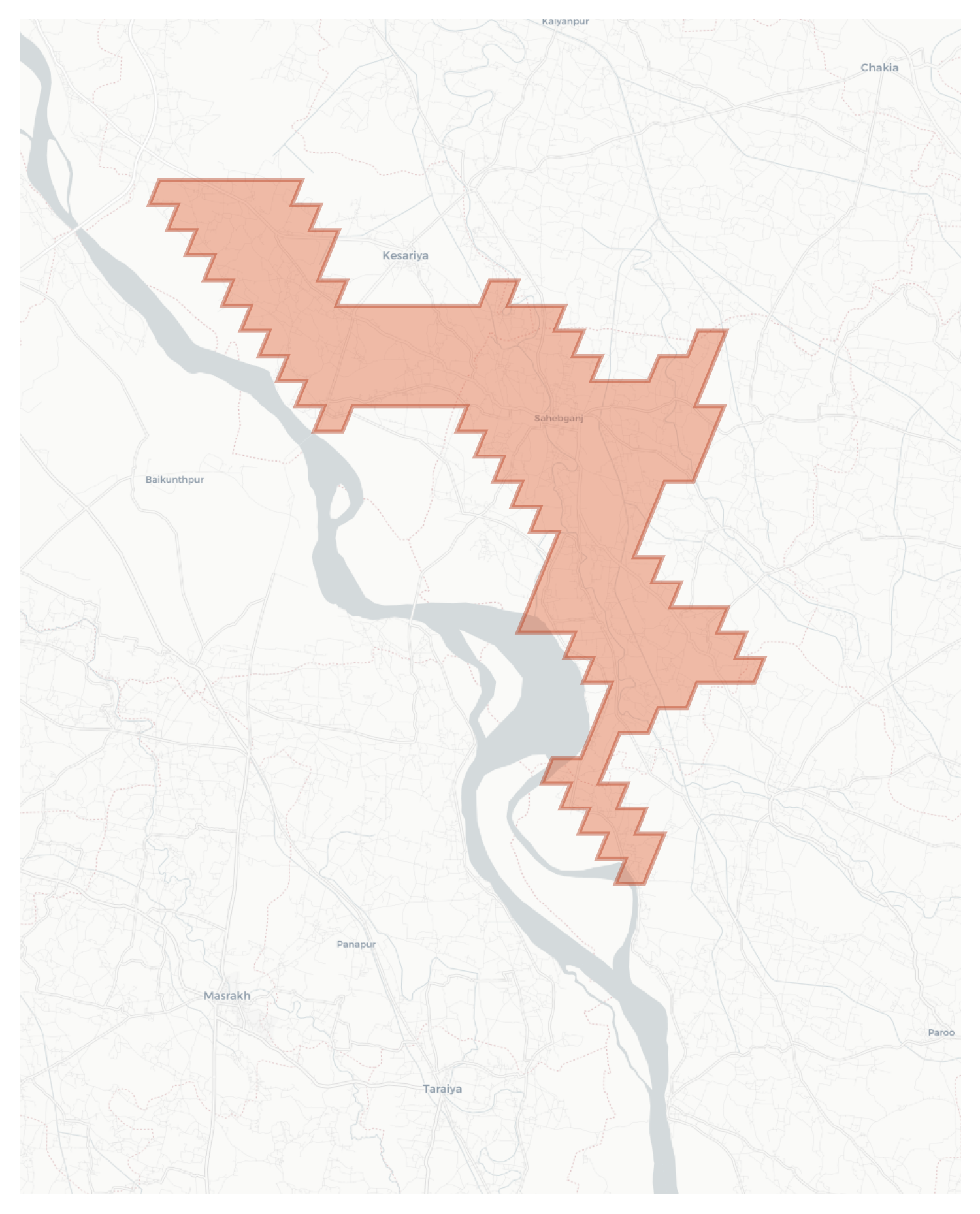 Sahebganj geographic map