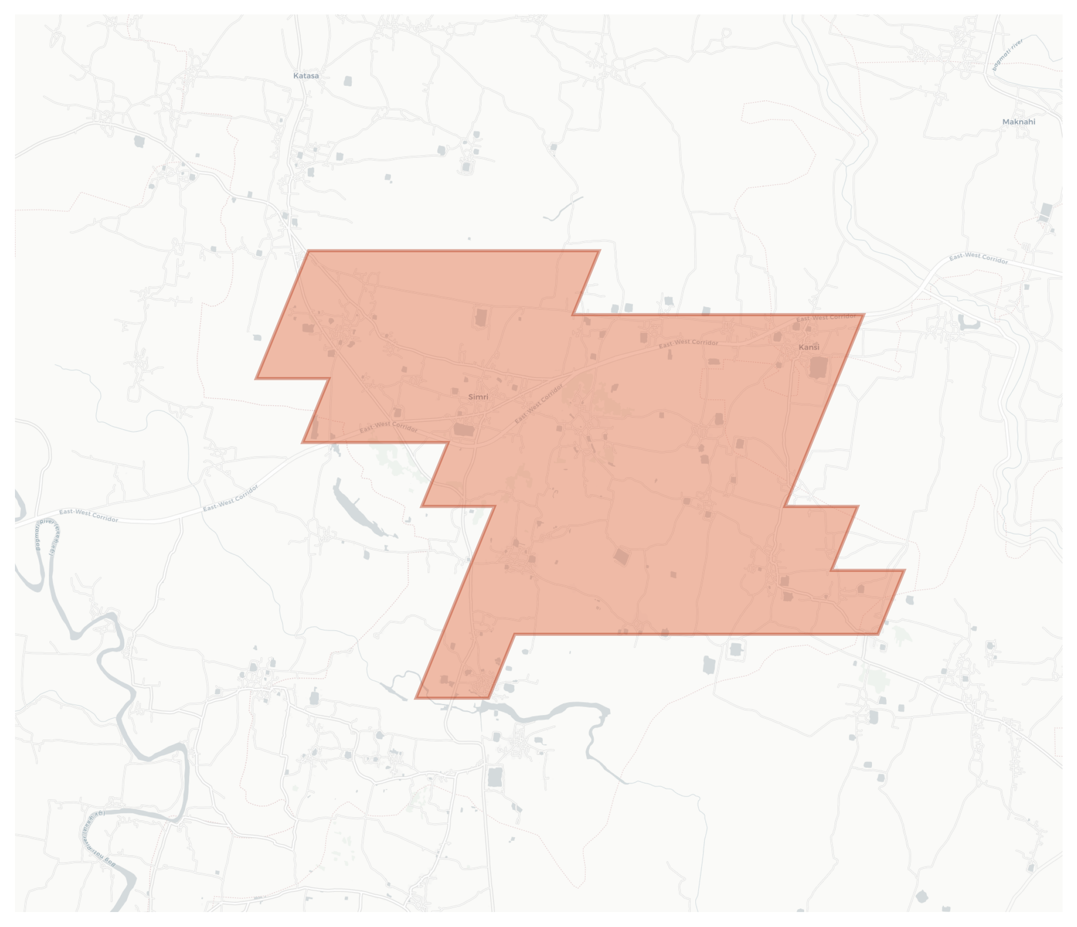 Simri geographic map