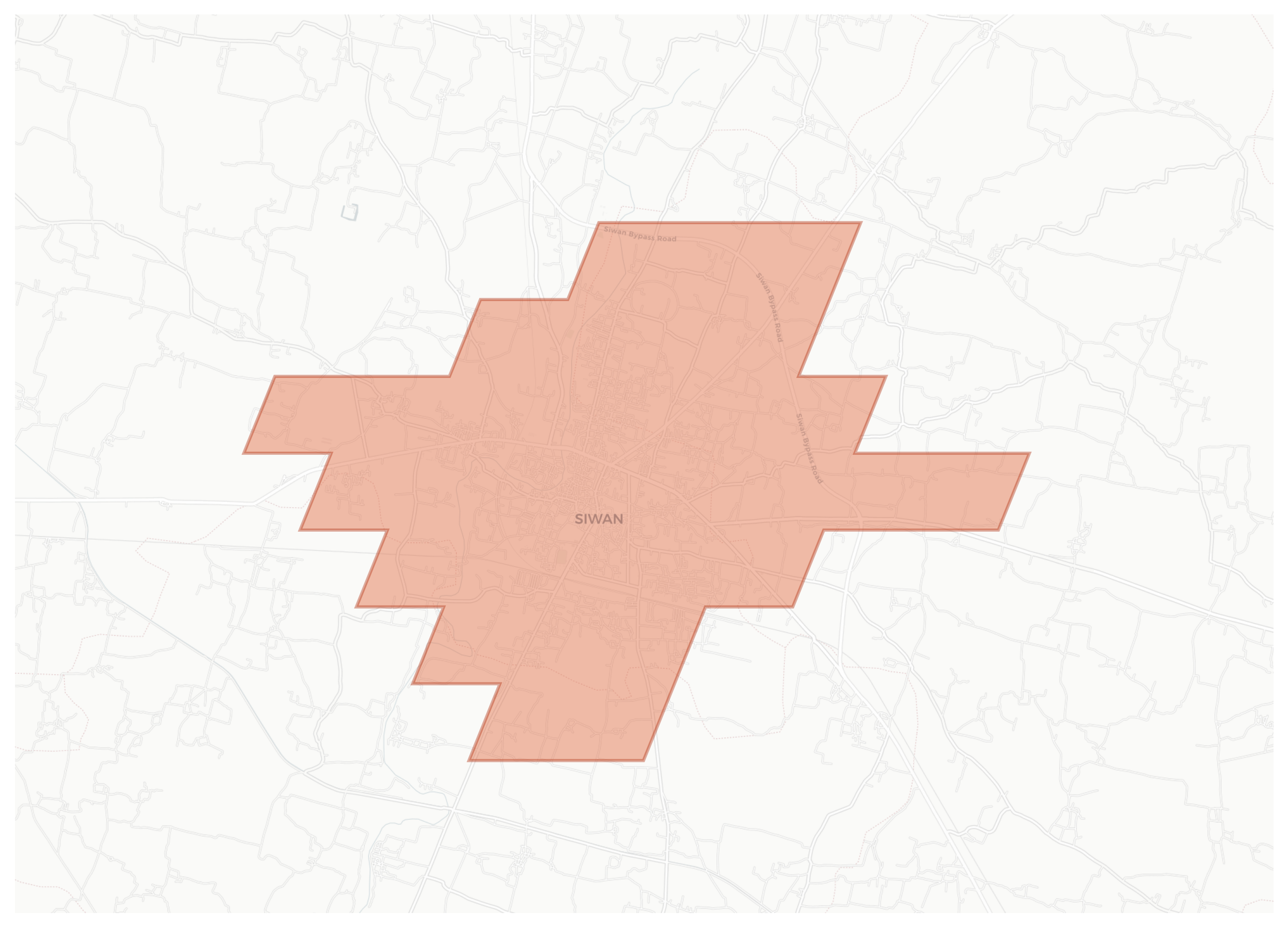 Siwan geographic map
