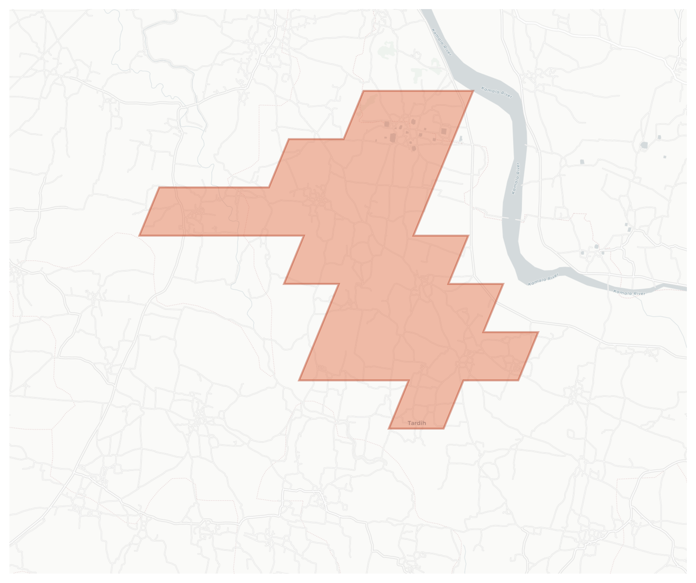 Tardih geographic map