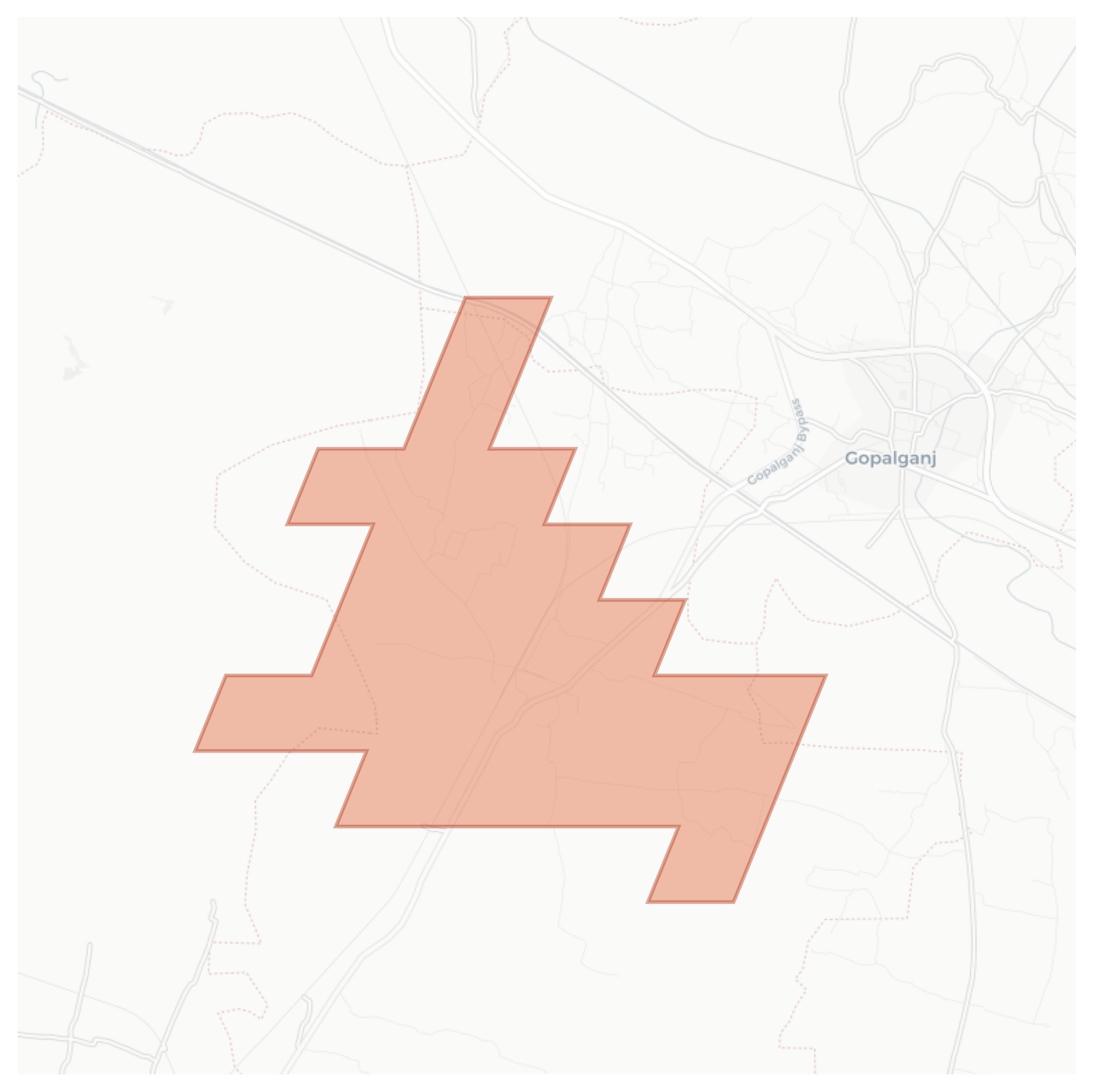 Thawe geographic map