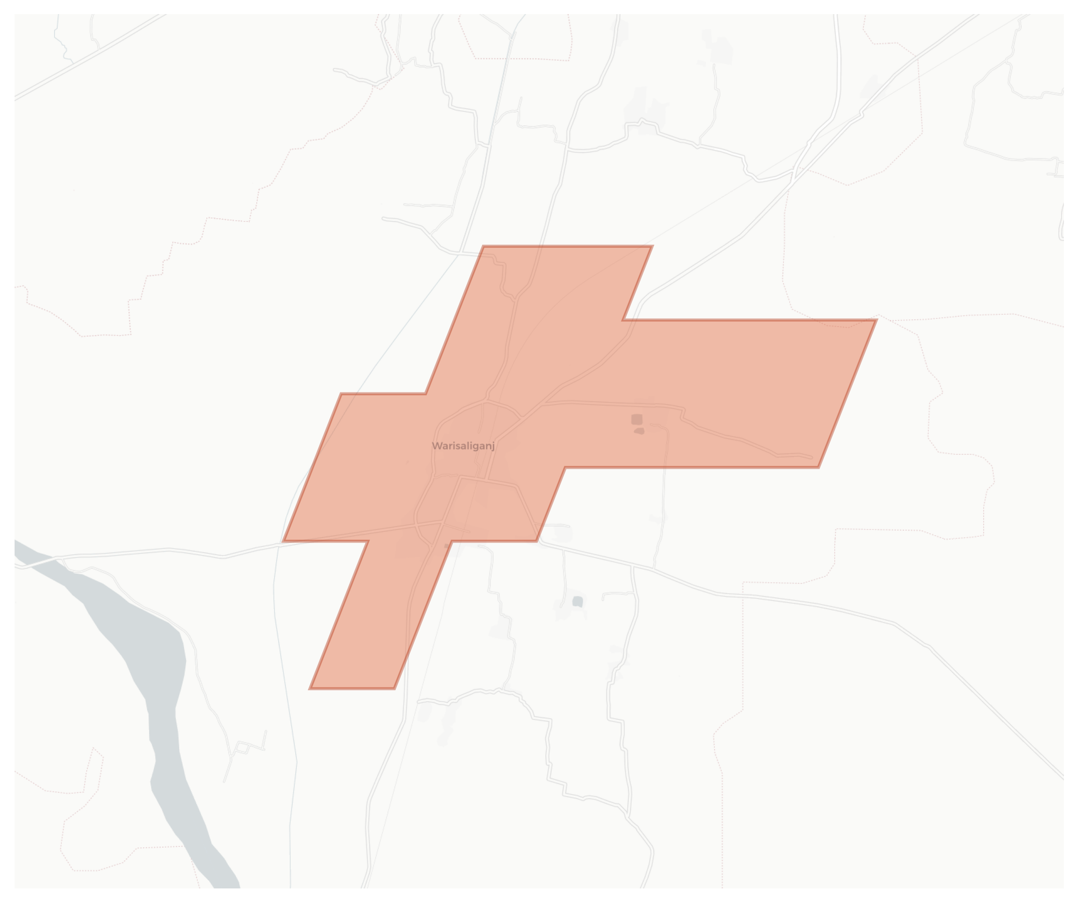 Warisaliganj geographic map