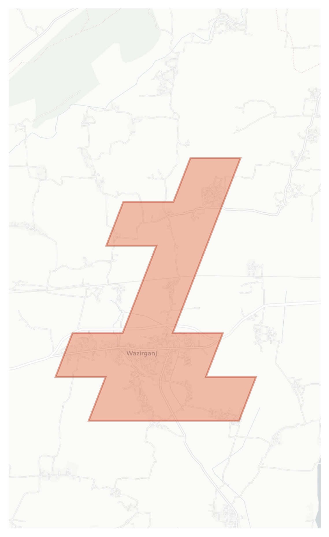 Wazirganj geographic map