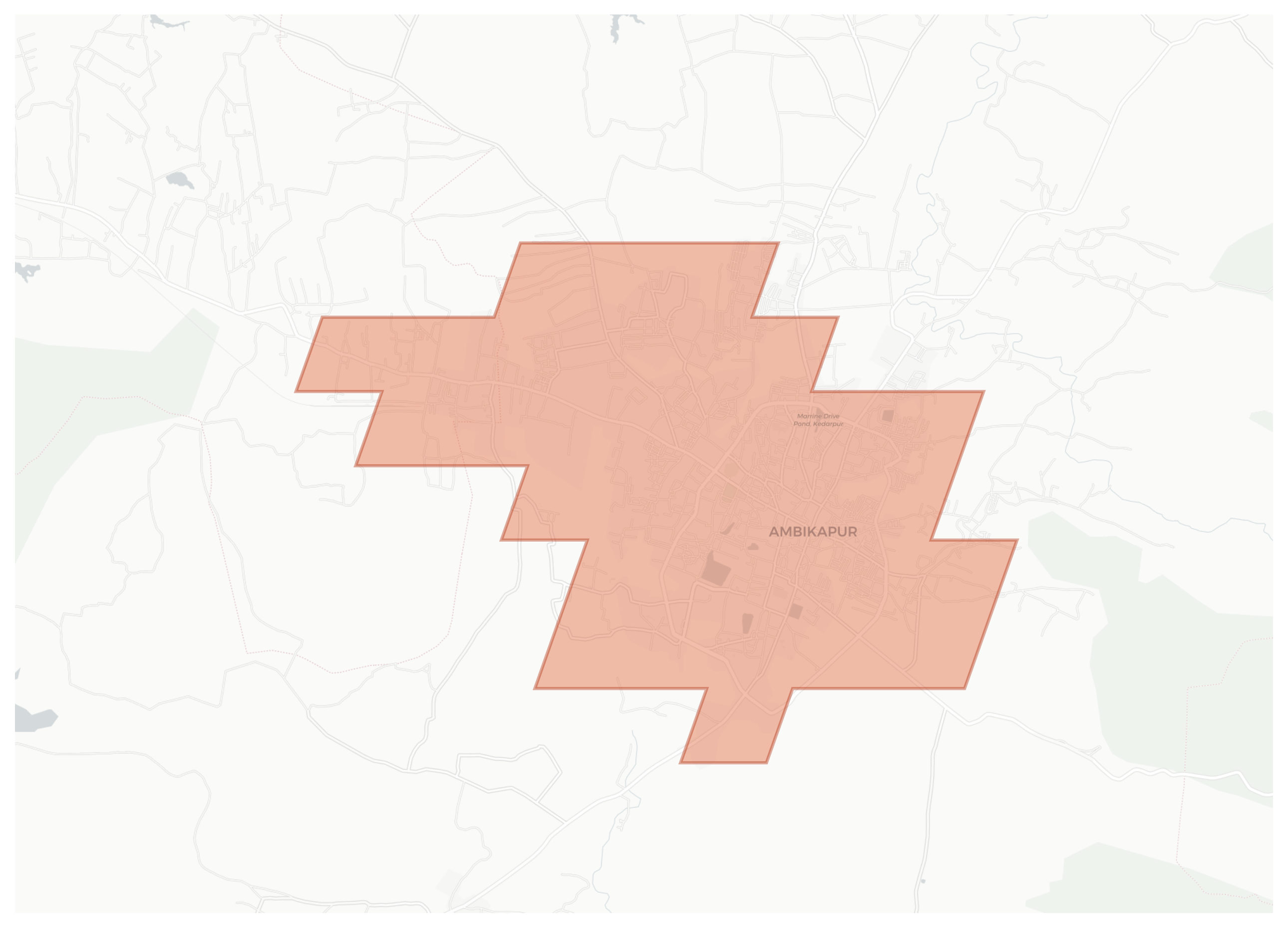 Ambikapur geographic map