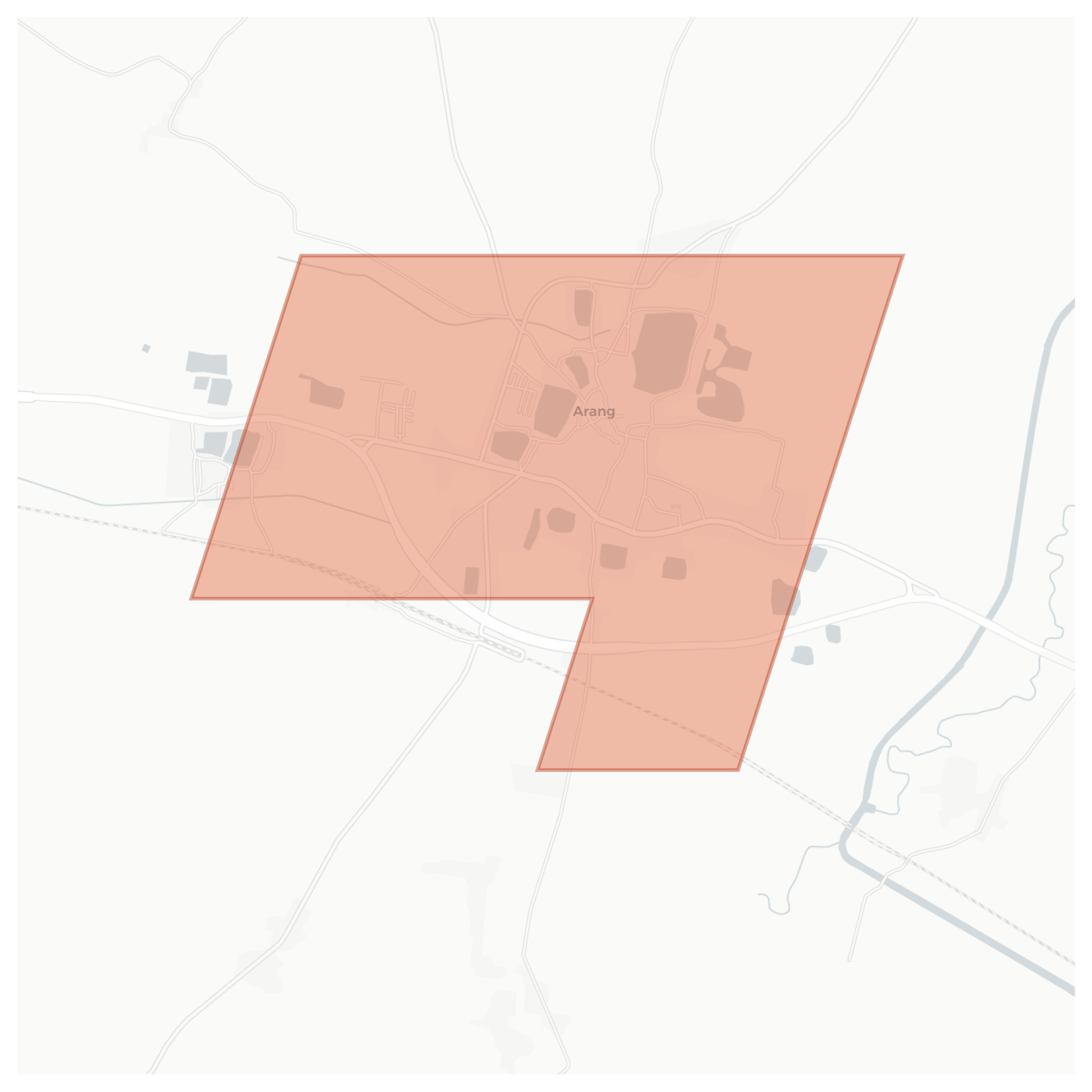 Arang geographic map