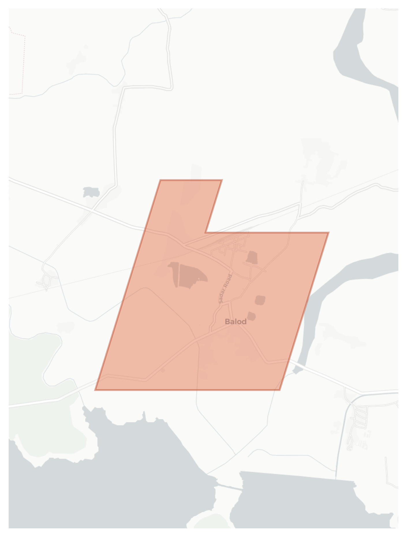 Balod geographic map