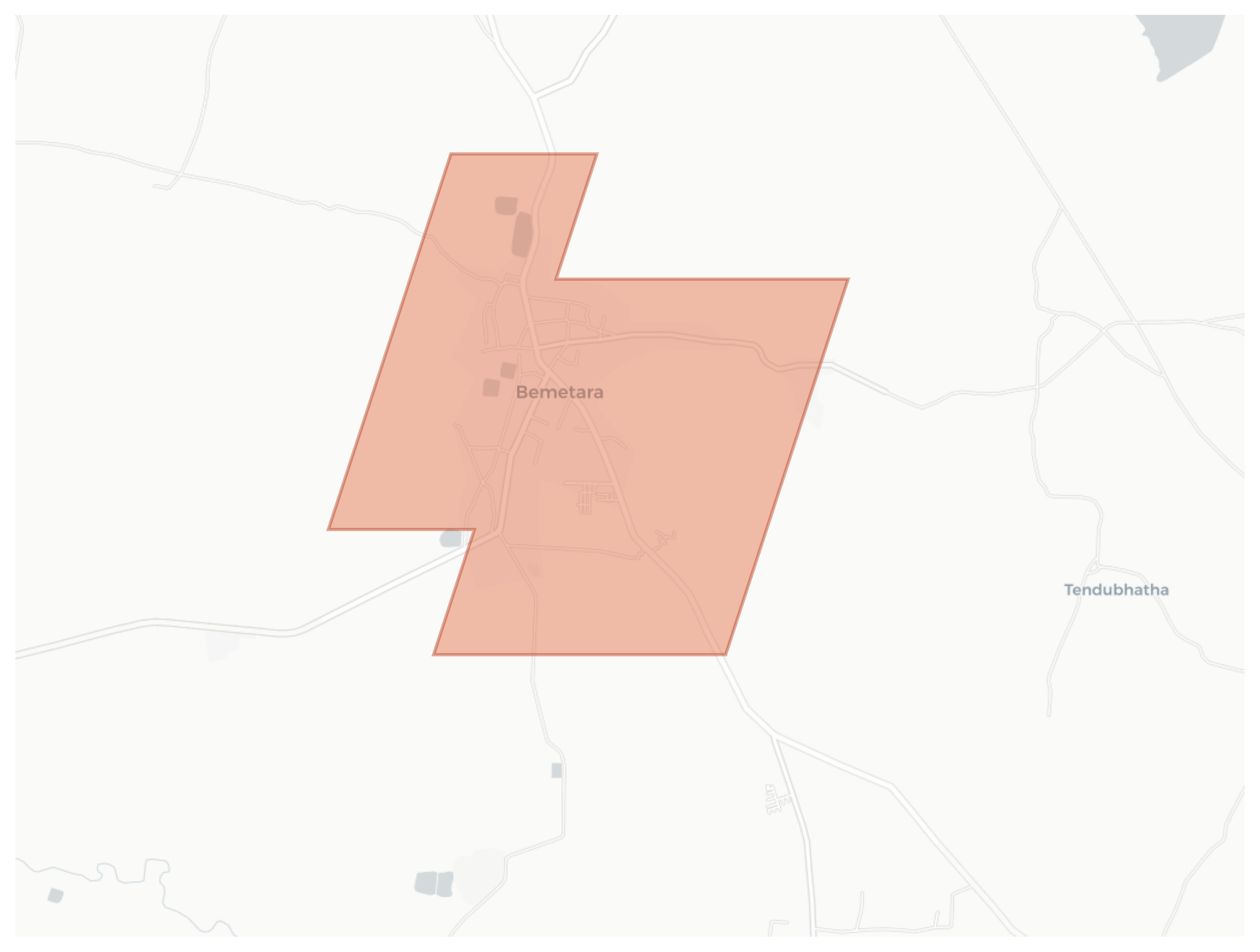 Bemetara geographic map