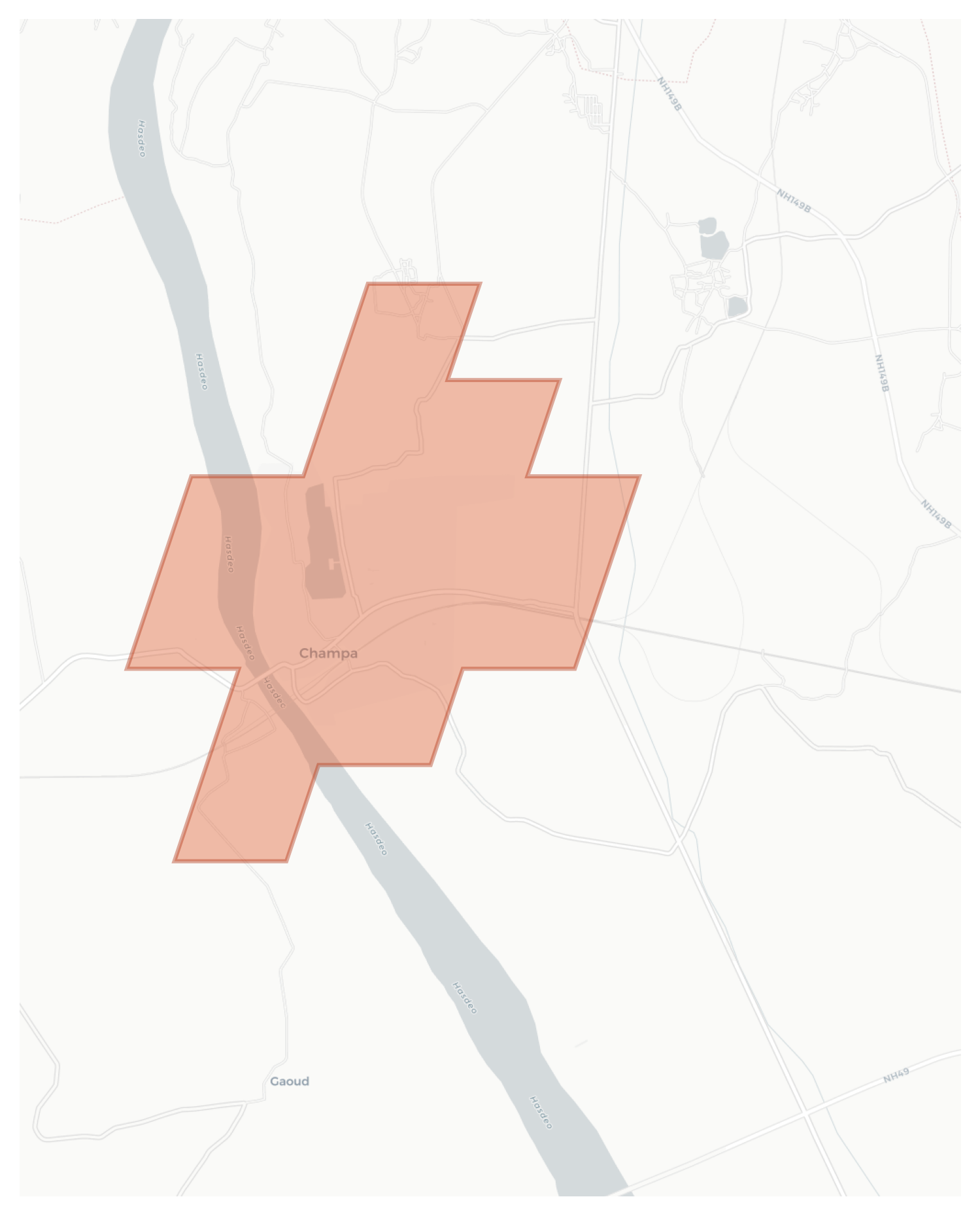 Champa geographic map