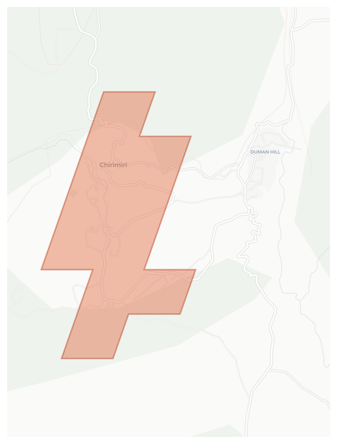 Chirimiri geographic map