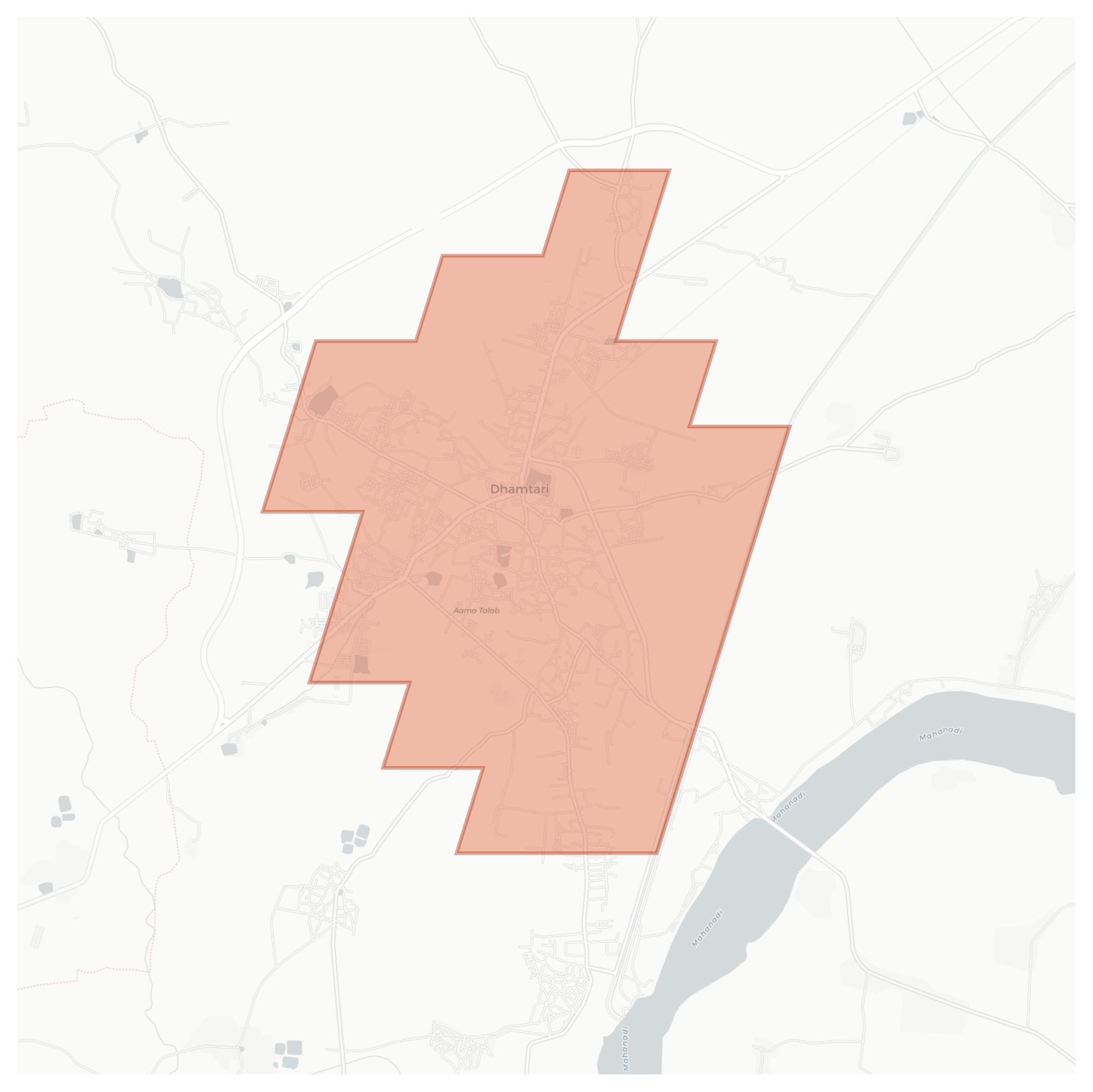 Dhamtari geographic map