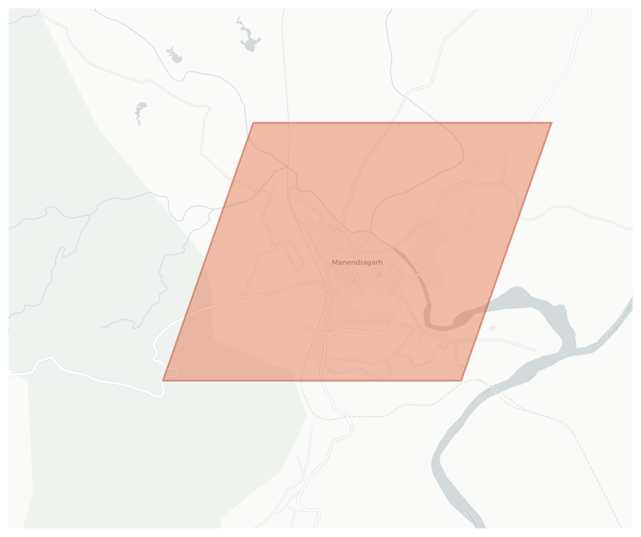 Manendragarh geographic map