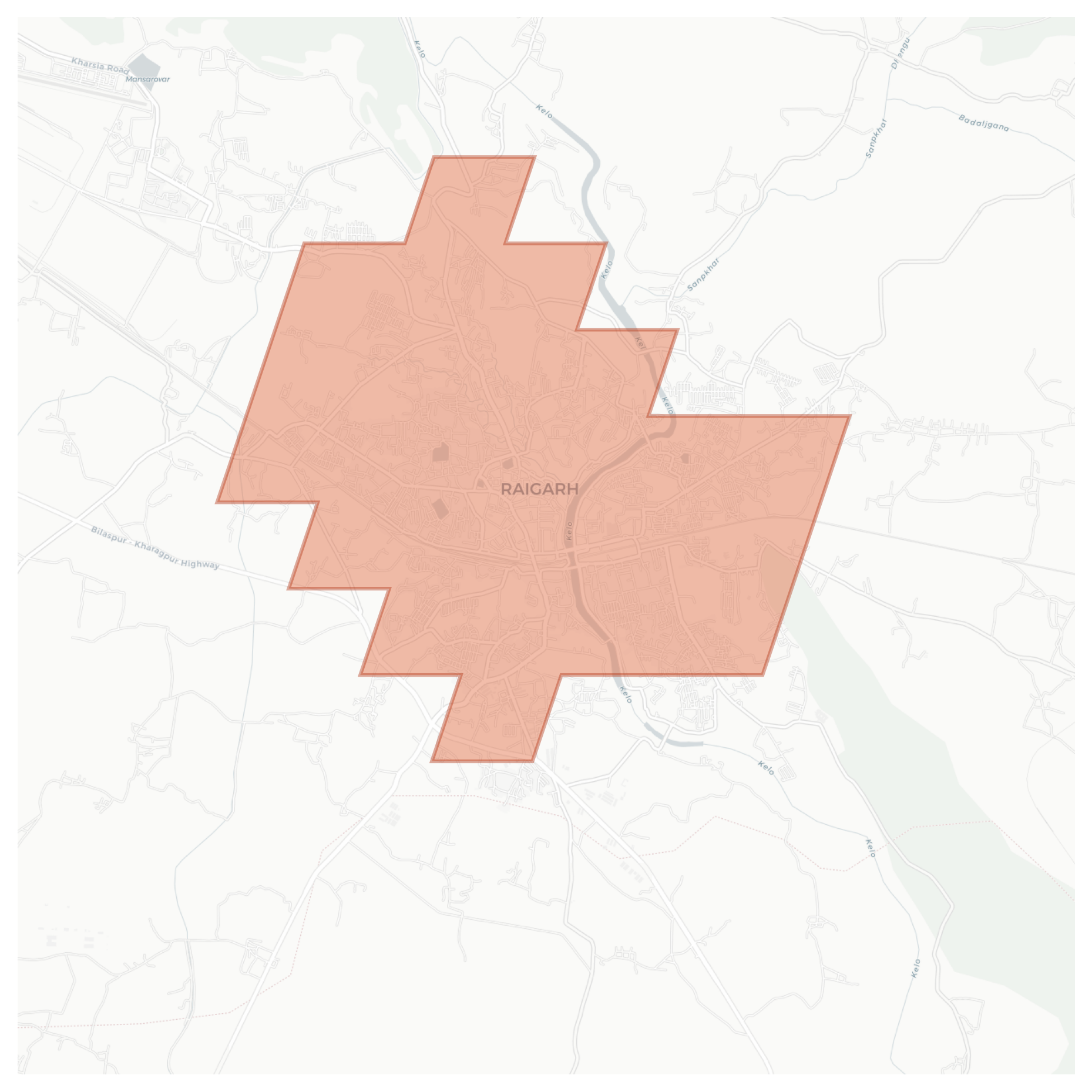 Raigarh geographic map