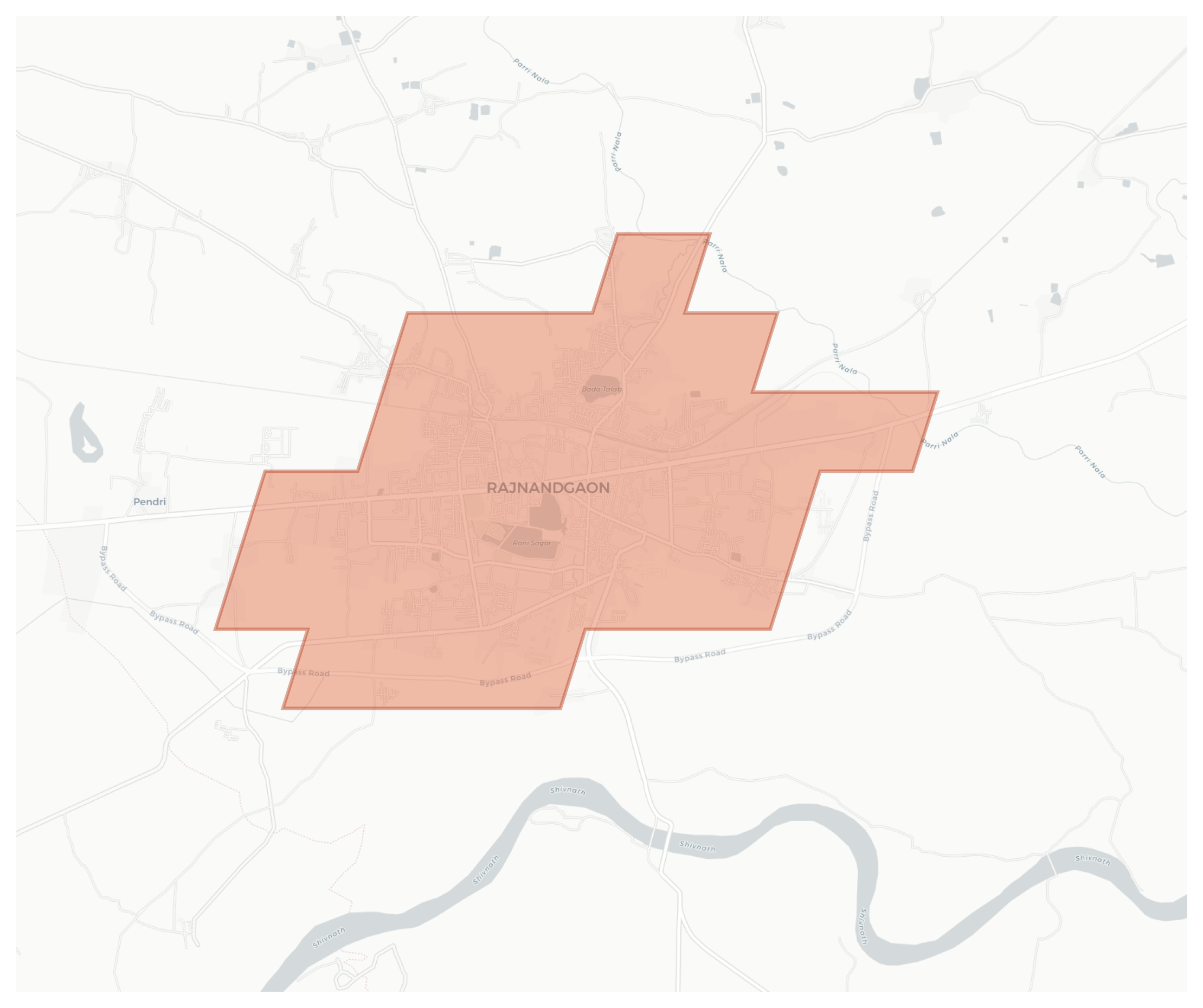 Rajnandgaon geographic map