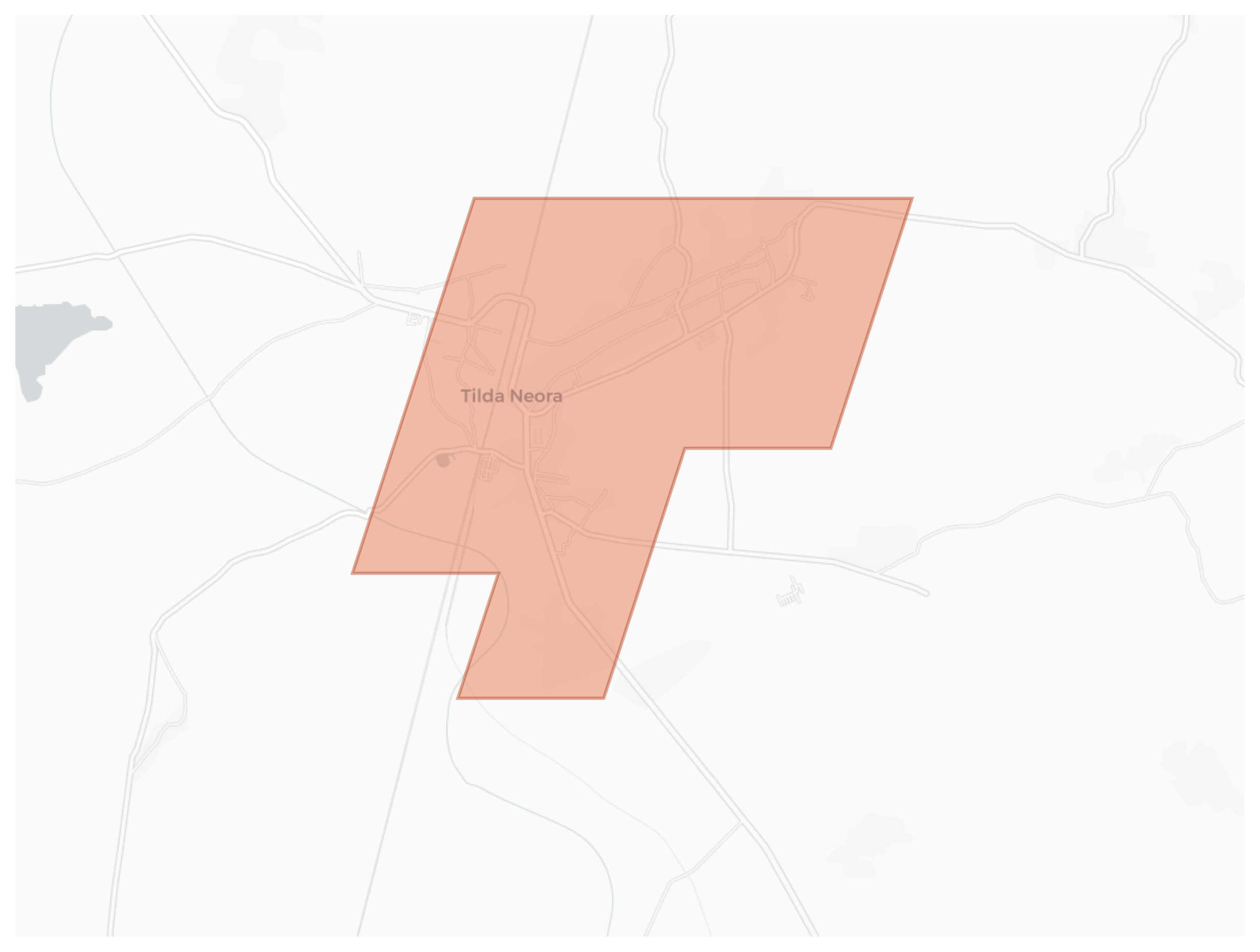Tilda Neora geographic map