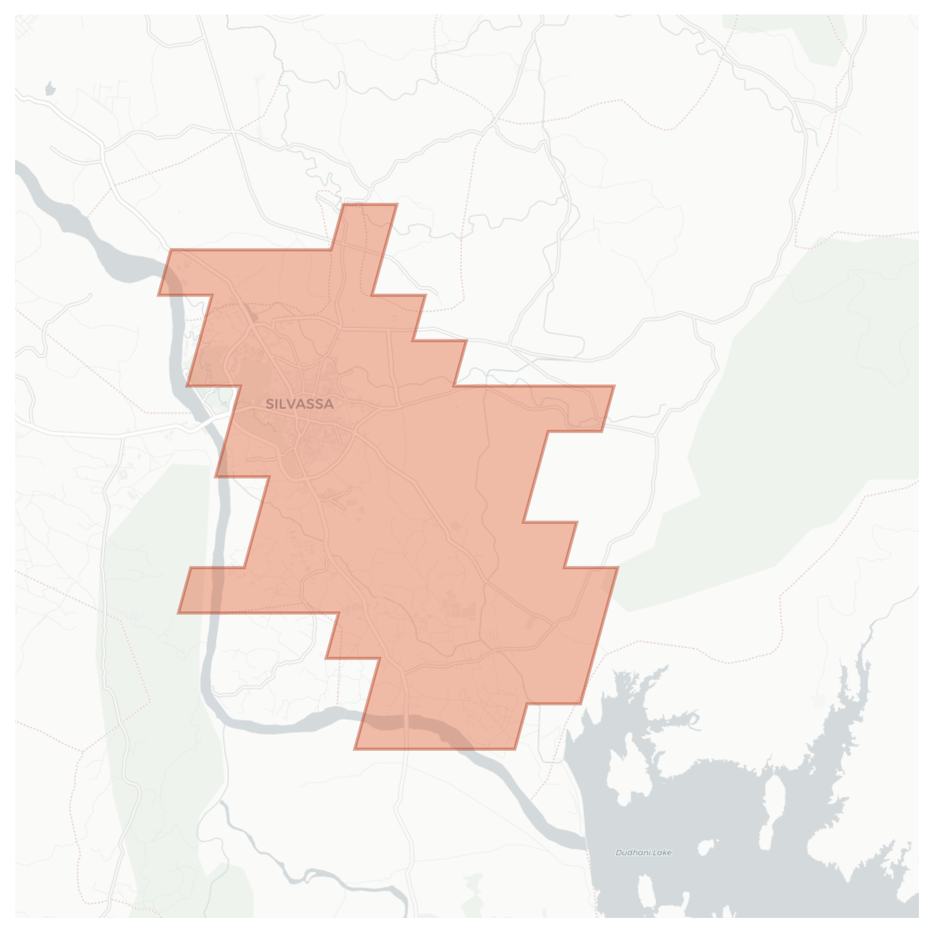 Silvassa geographic map