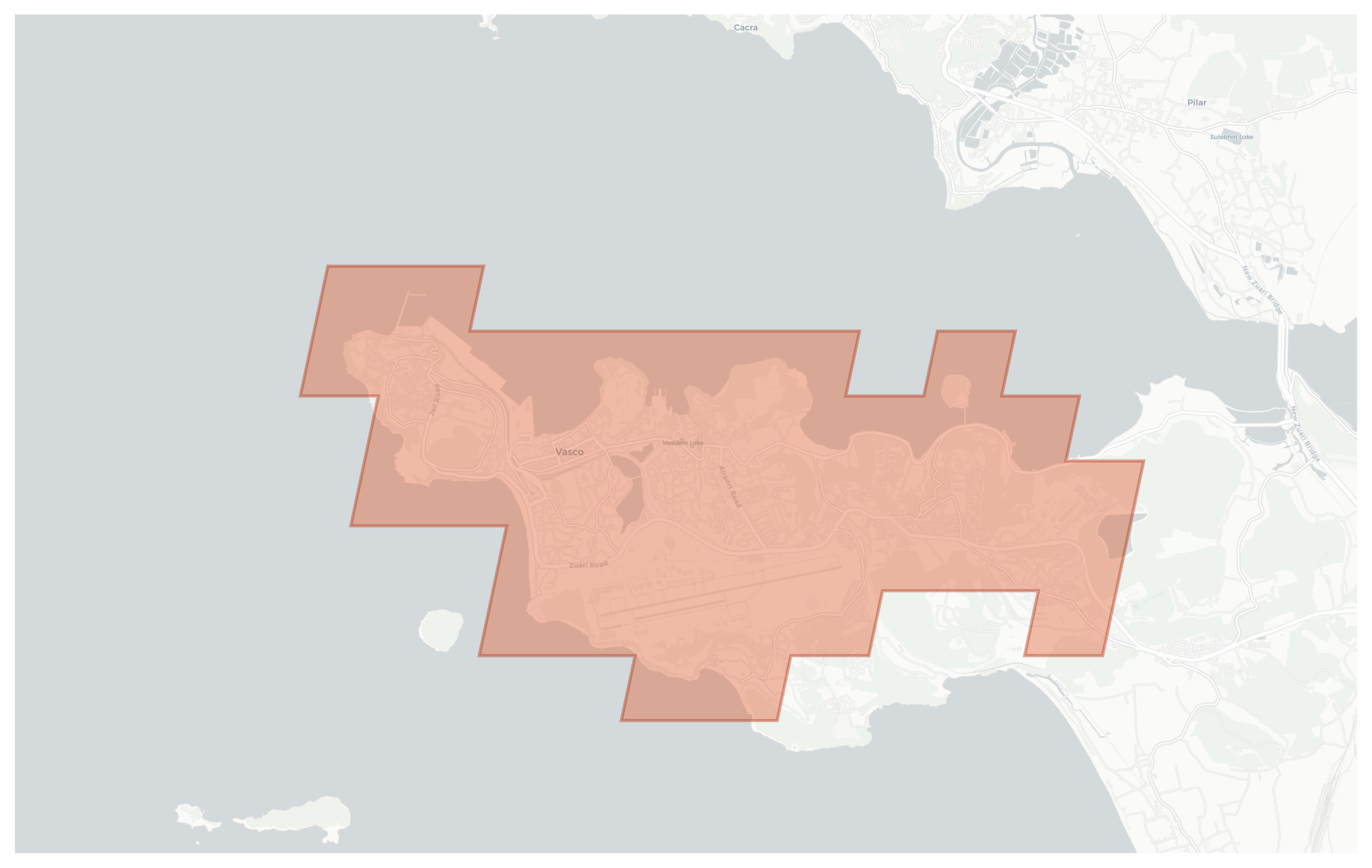 Vasco da Gama geographic map