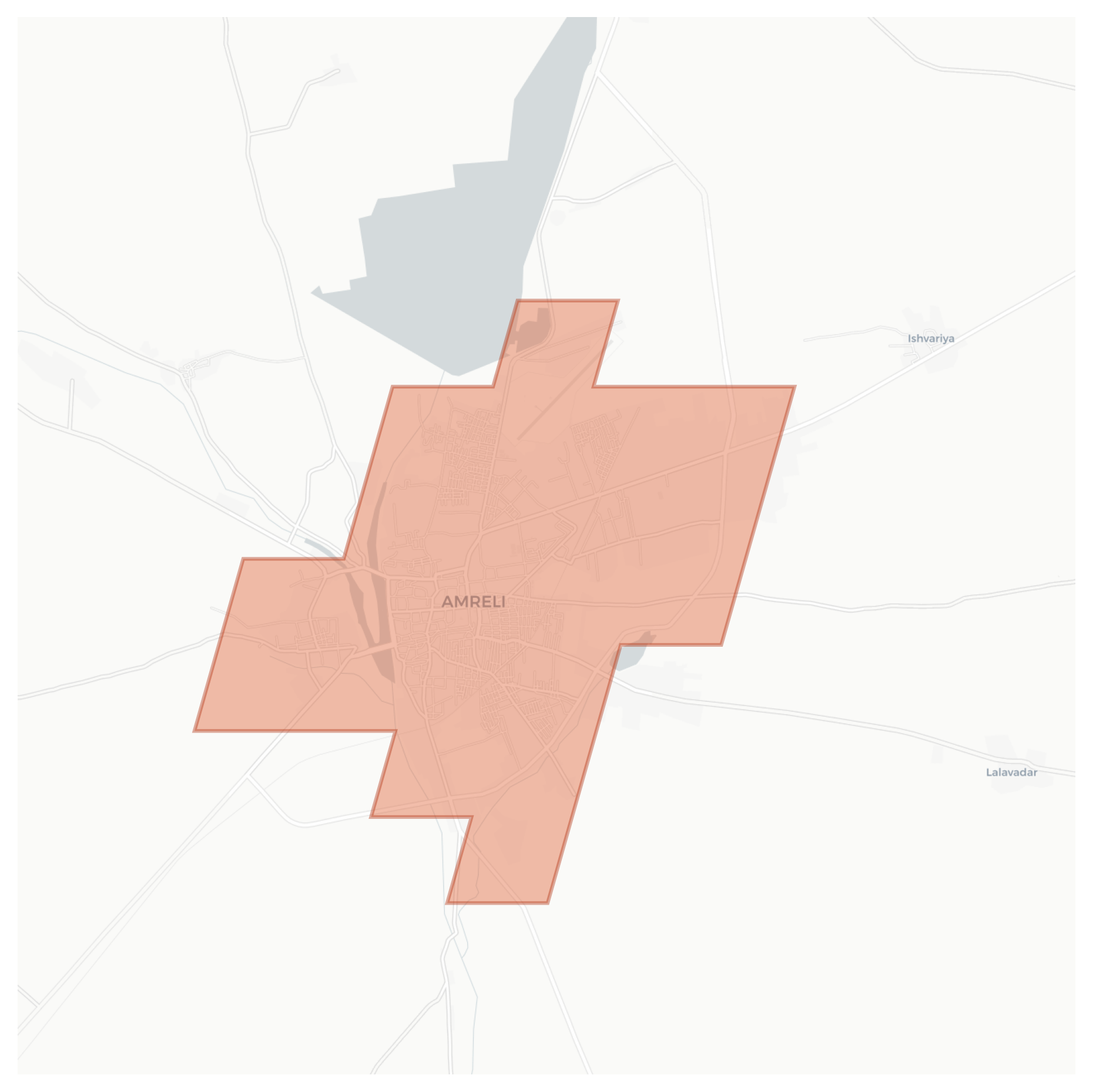 Amreli geographic map