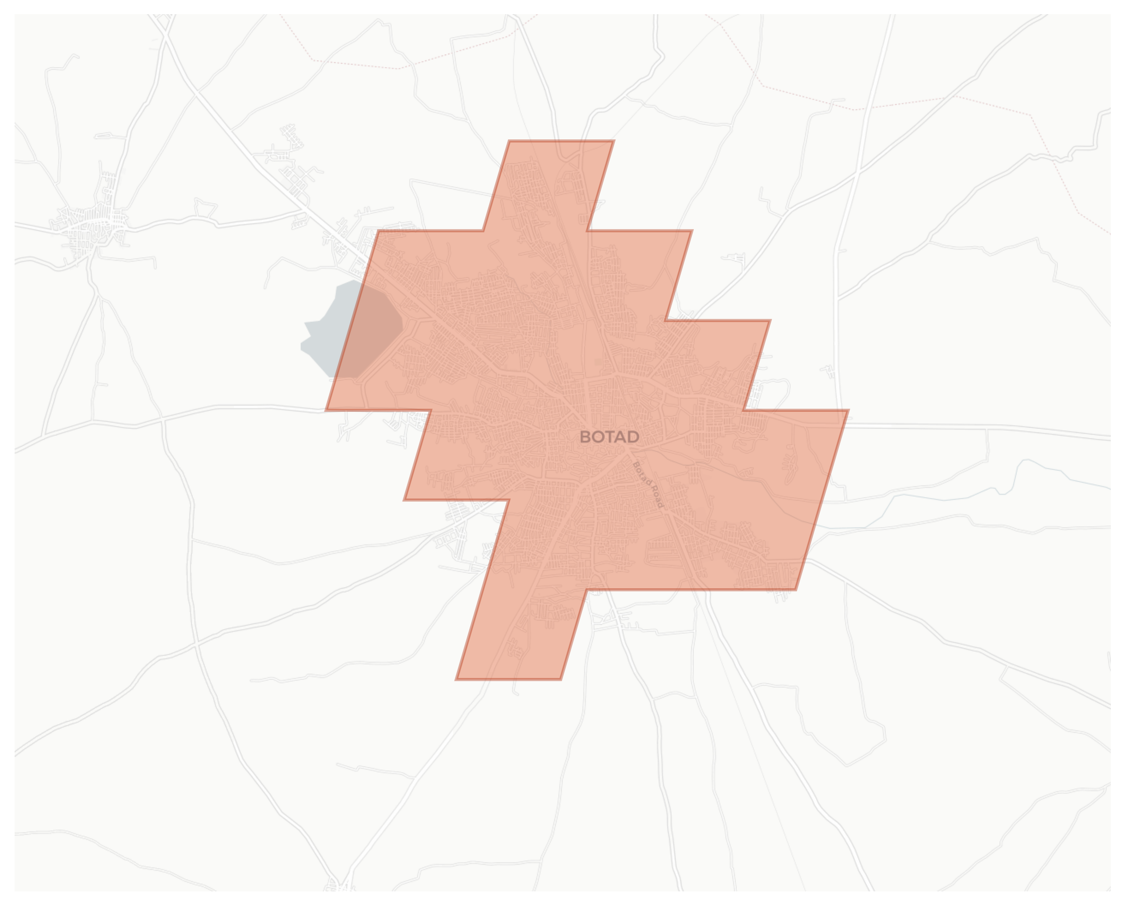 Botad geographic map