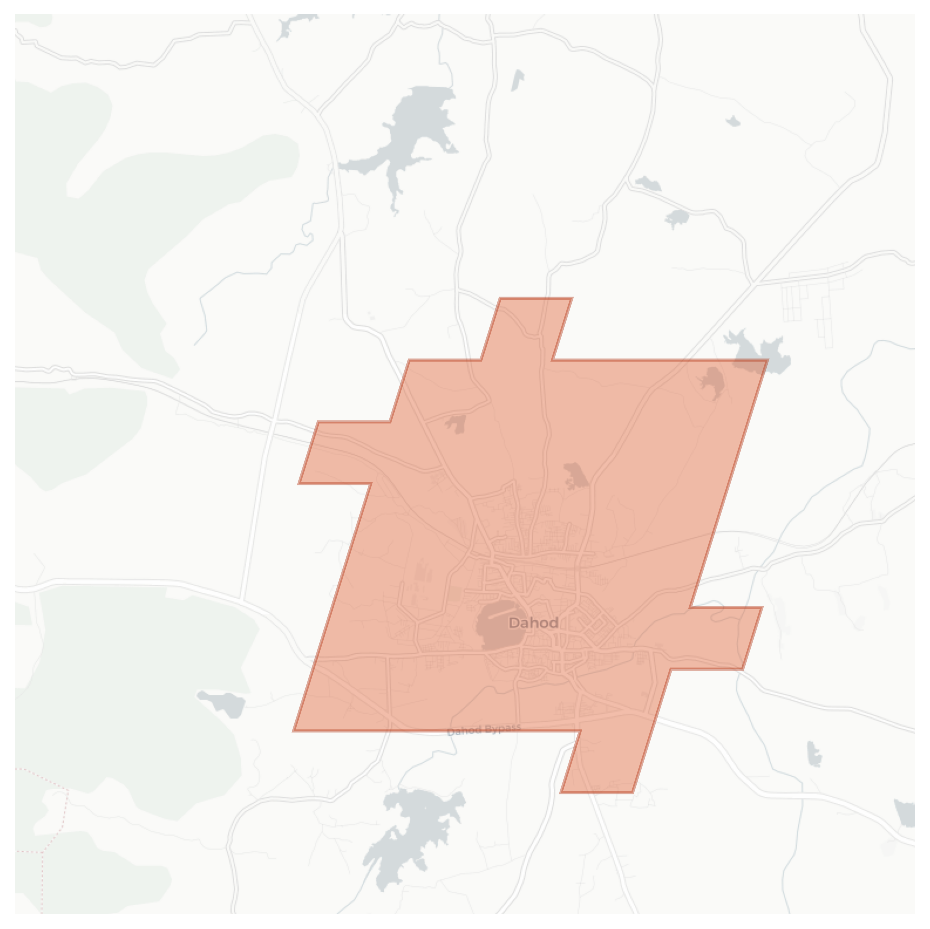 Dahod geographic map