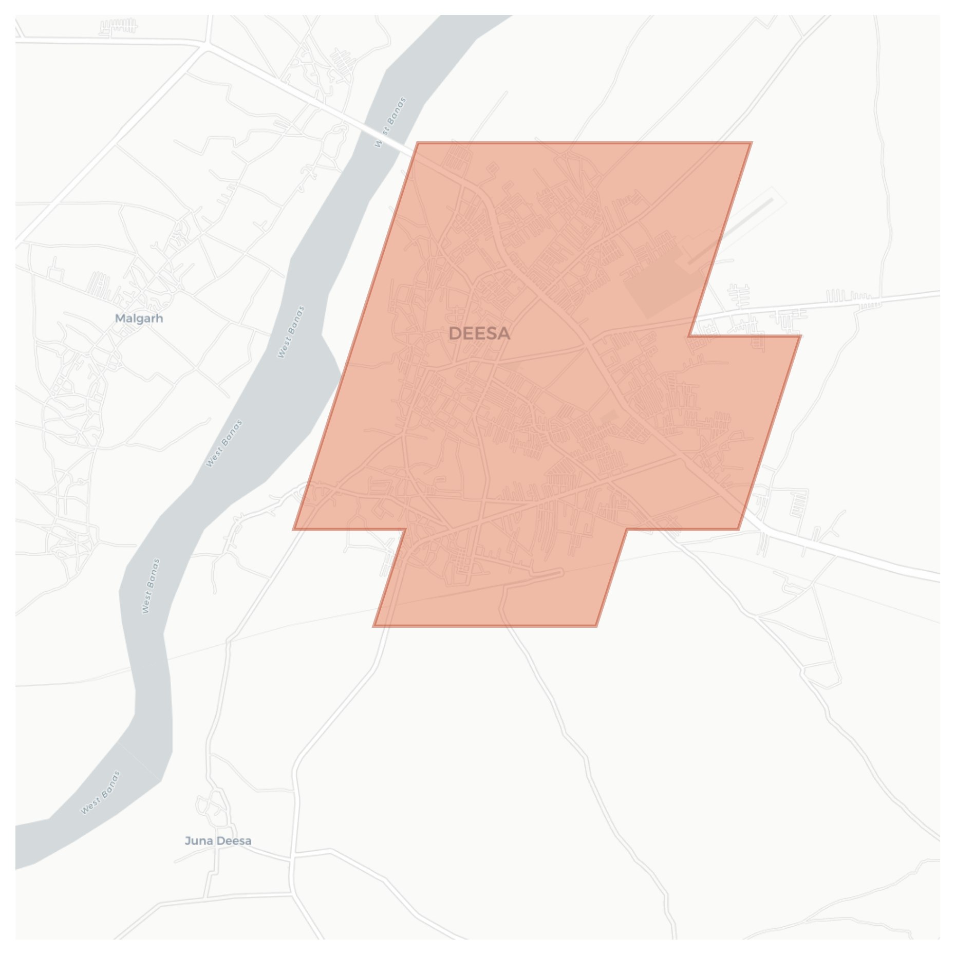 Deesa geographic map