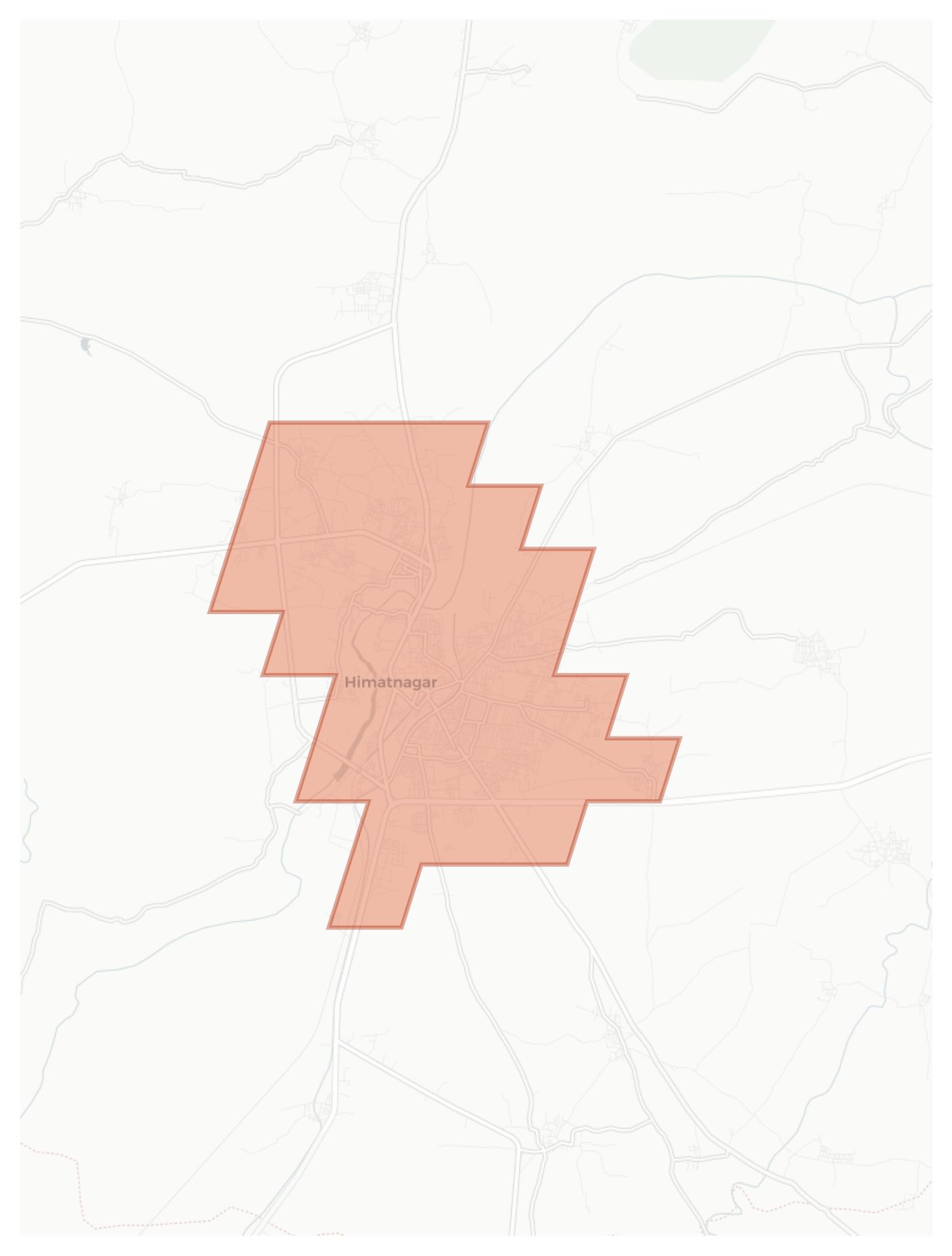 Himatnagar geographic map