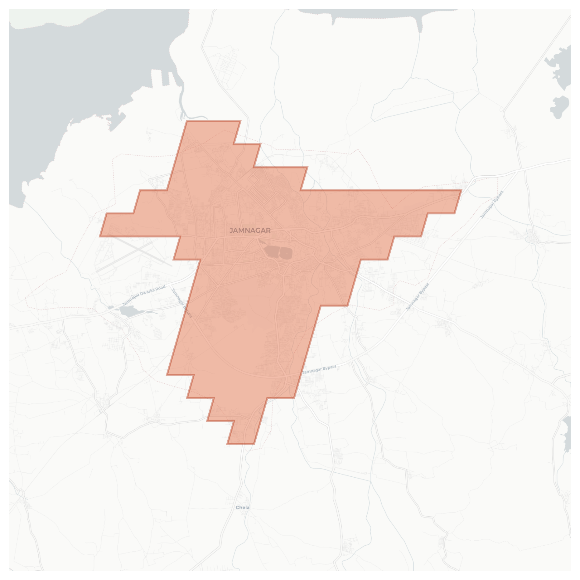 Jamnagar geographic map