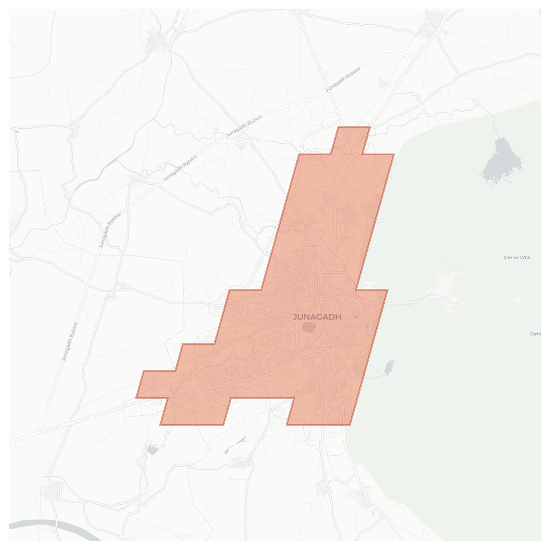 Junagadh geographic map
