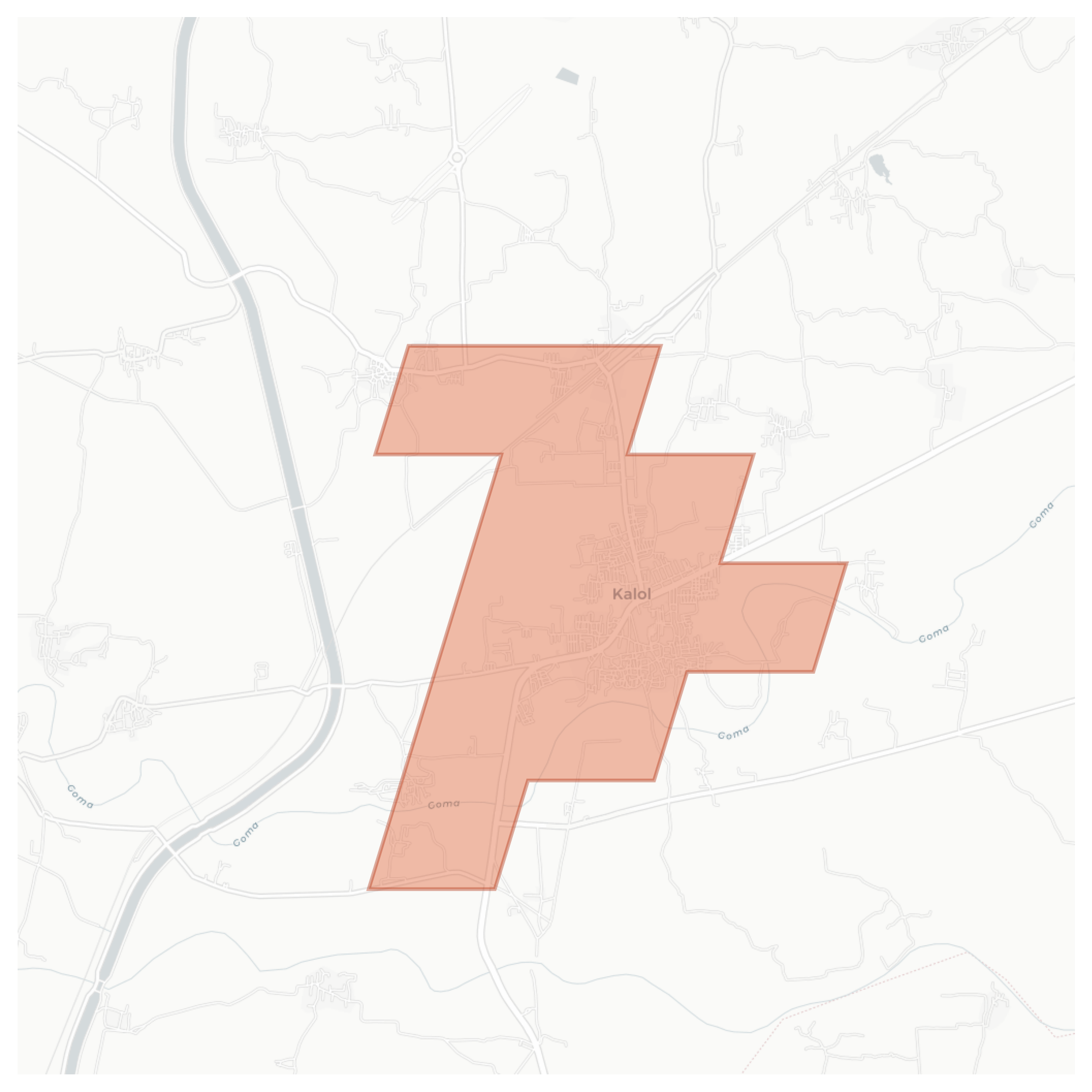 Kalol geographic map