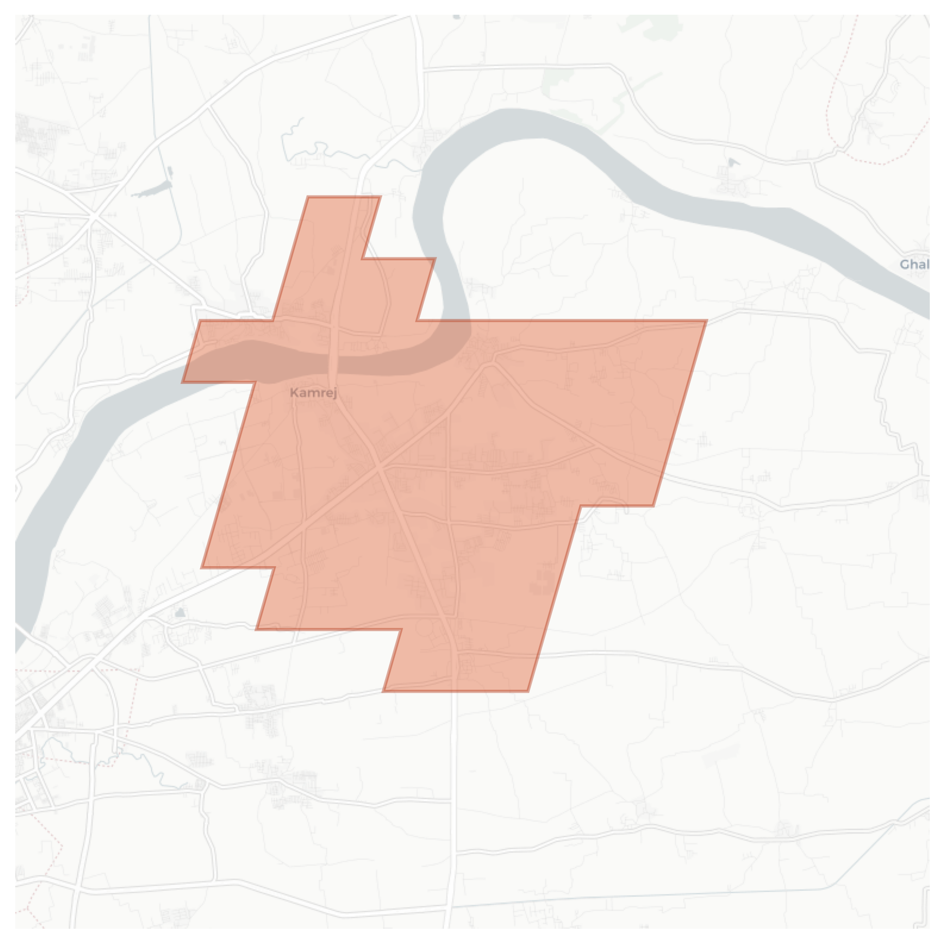 Kamrej geographic map