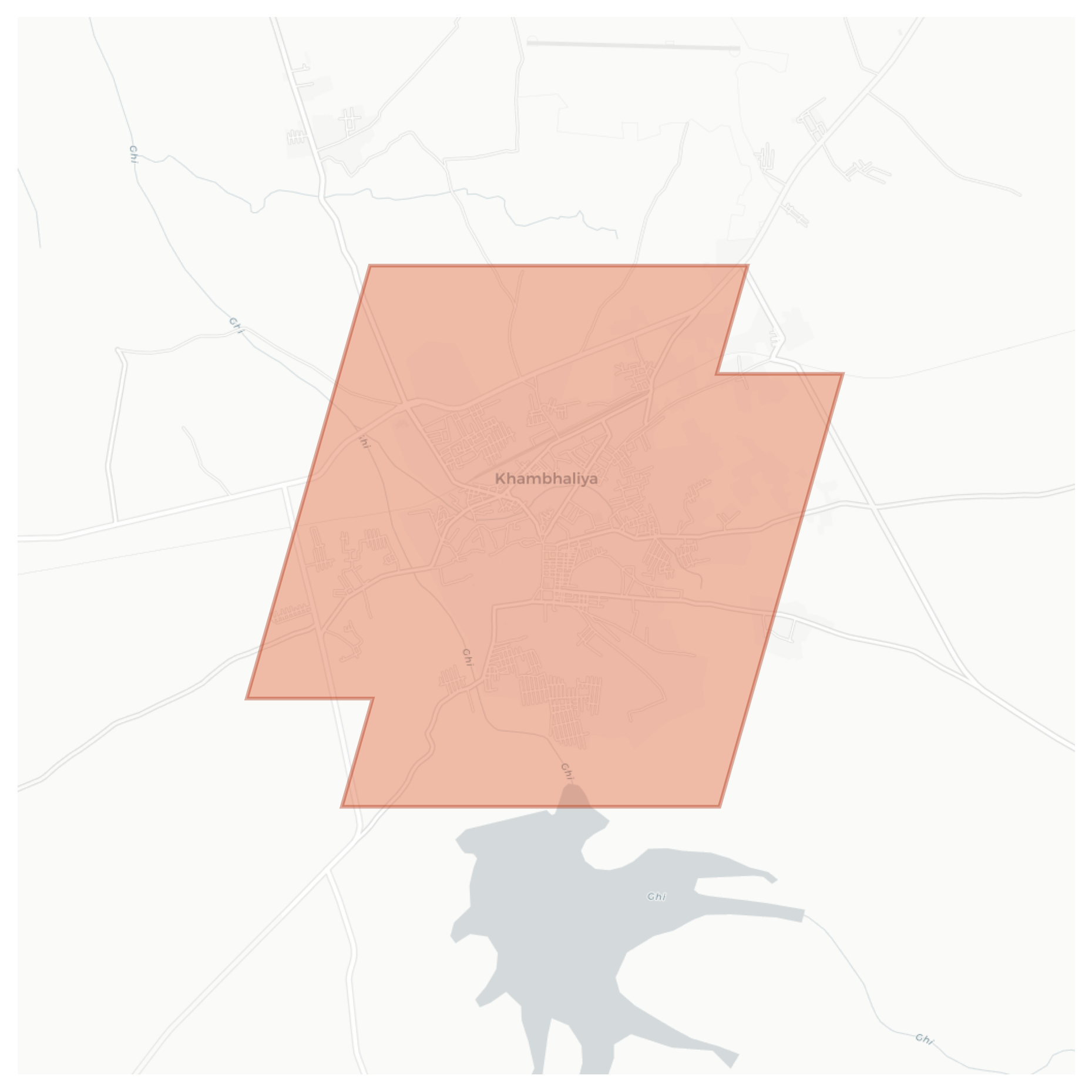 Khambhaliya geographic map