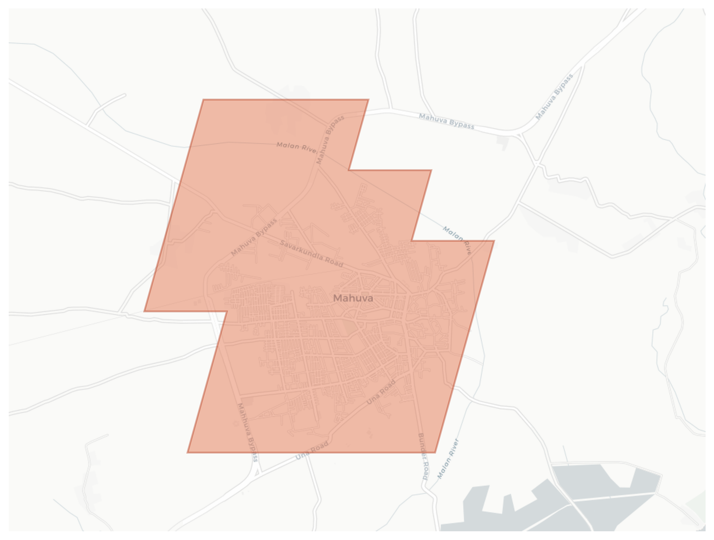 Mahuva geographic map