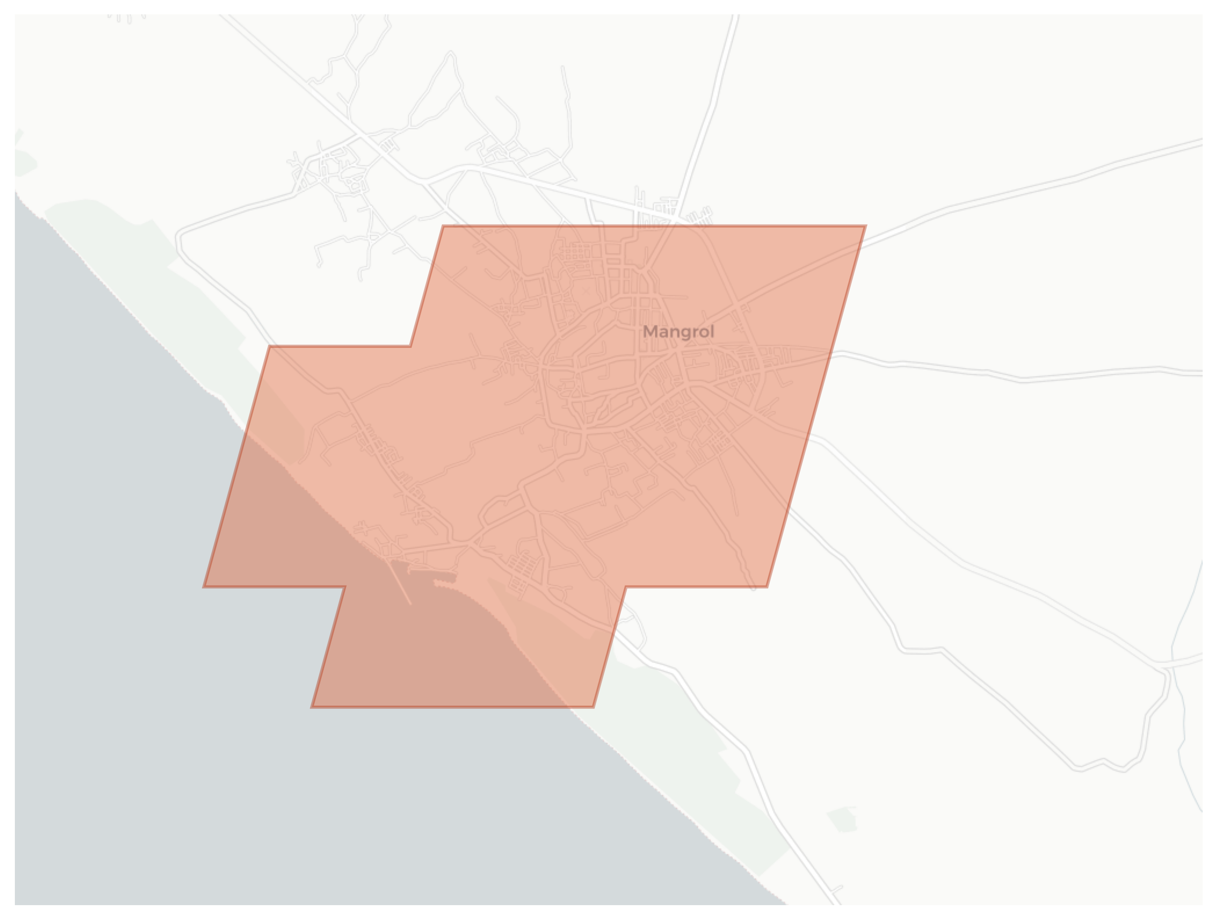 Mangrol geographic map
