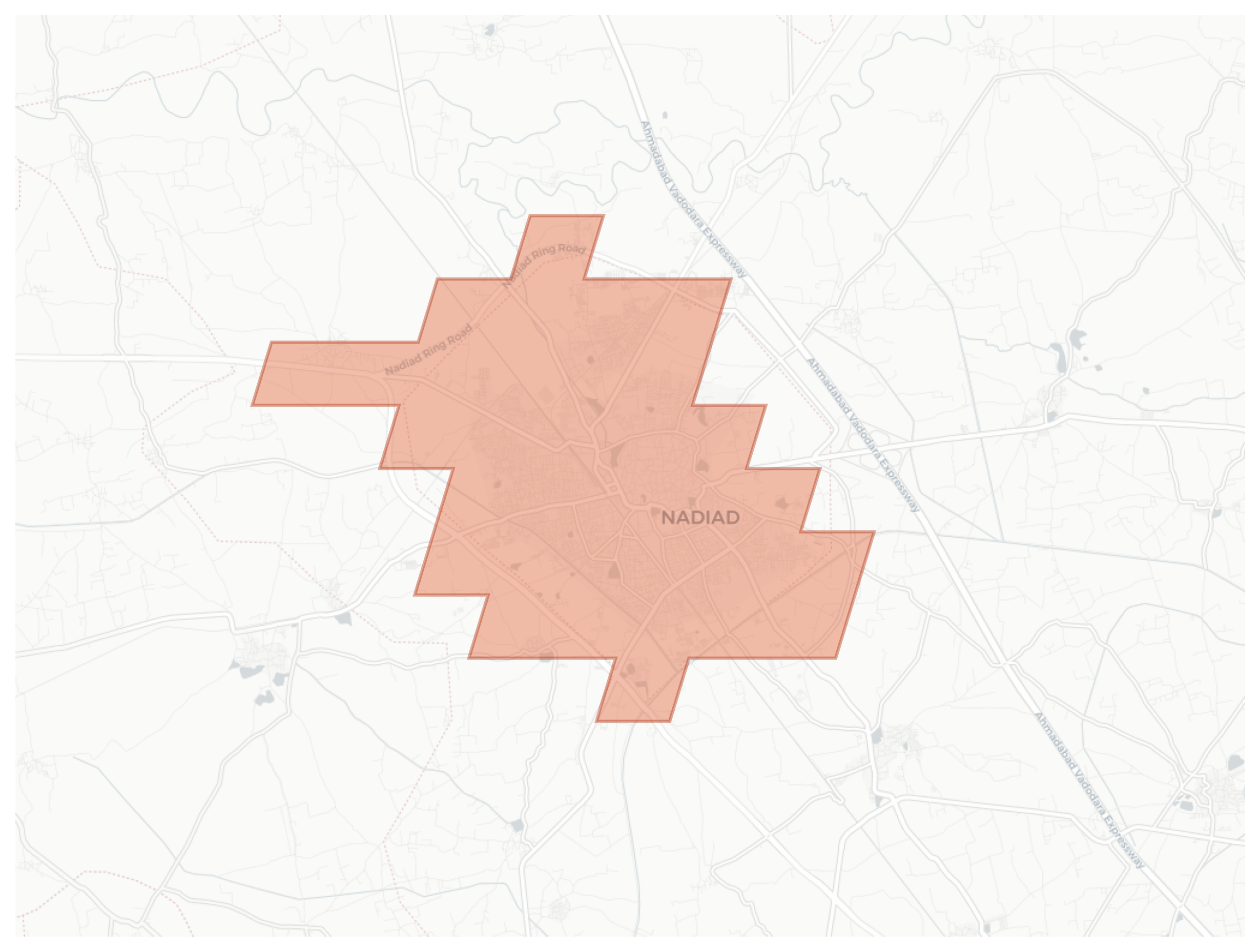Nadiad geographic map