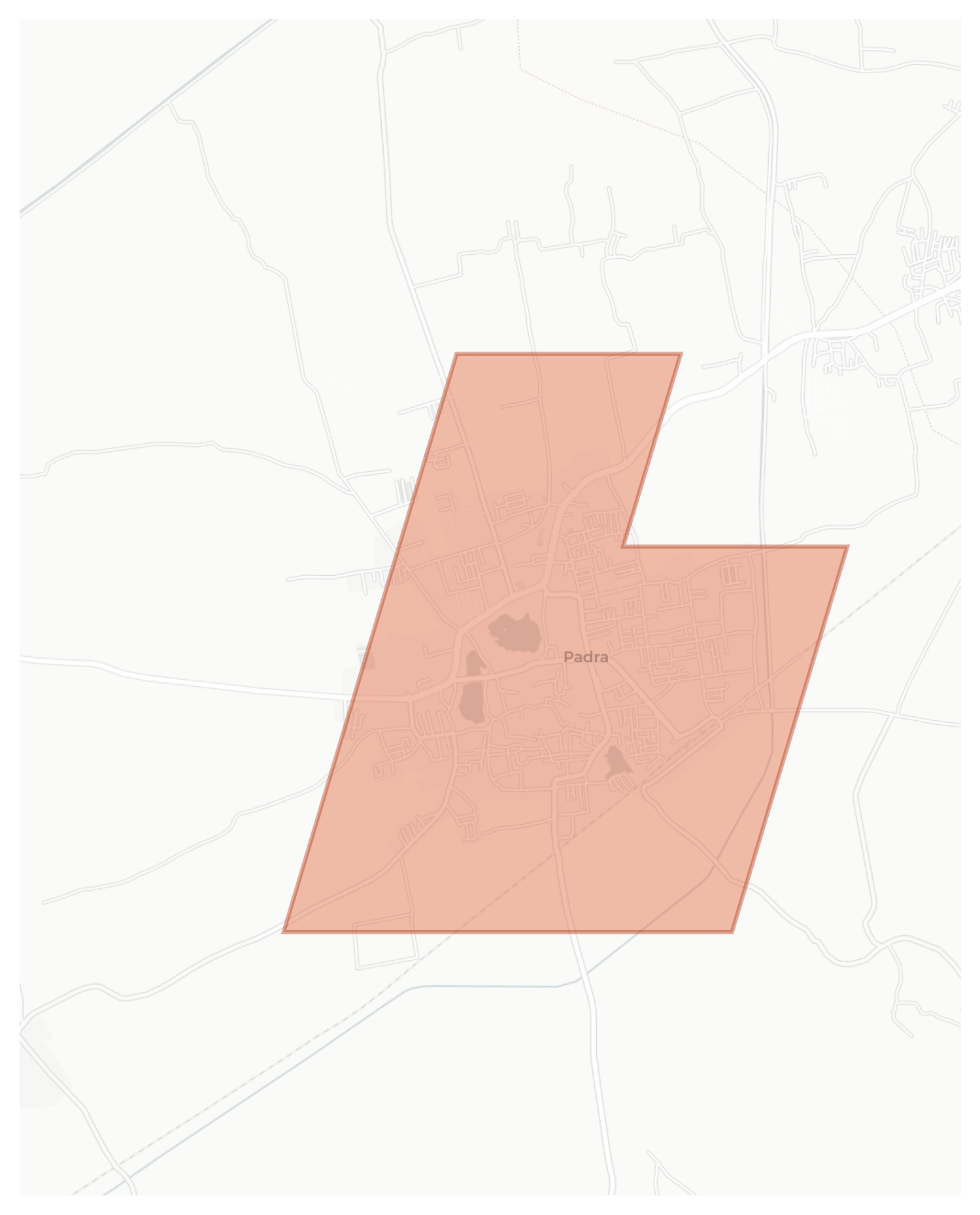 Padra geographic map